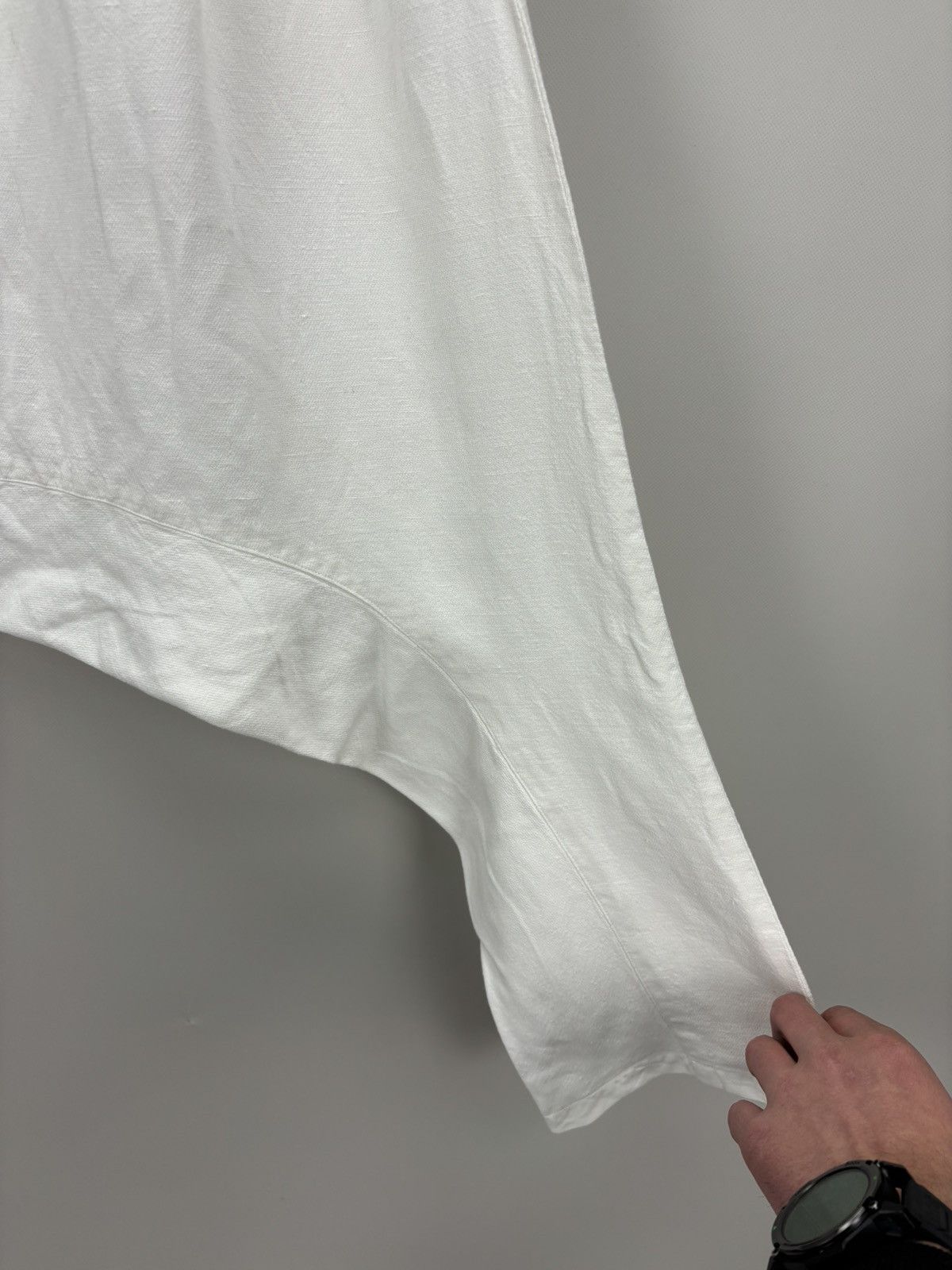 Japanese Brand Womens linen pants Ewa i Walla Size M Color White Size 26" / US 2 / IT 38 - 4 Thumbnail