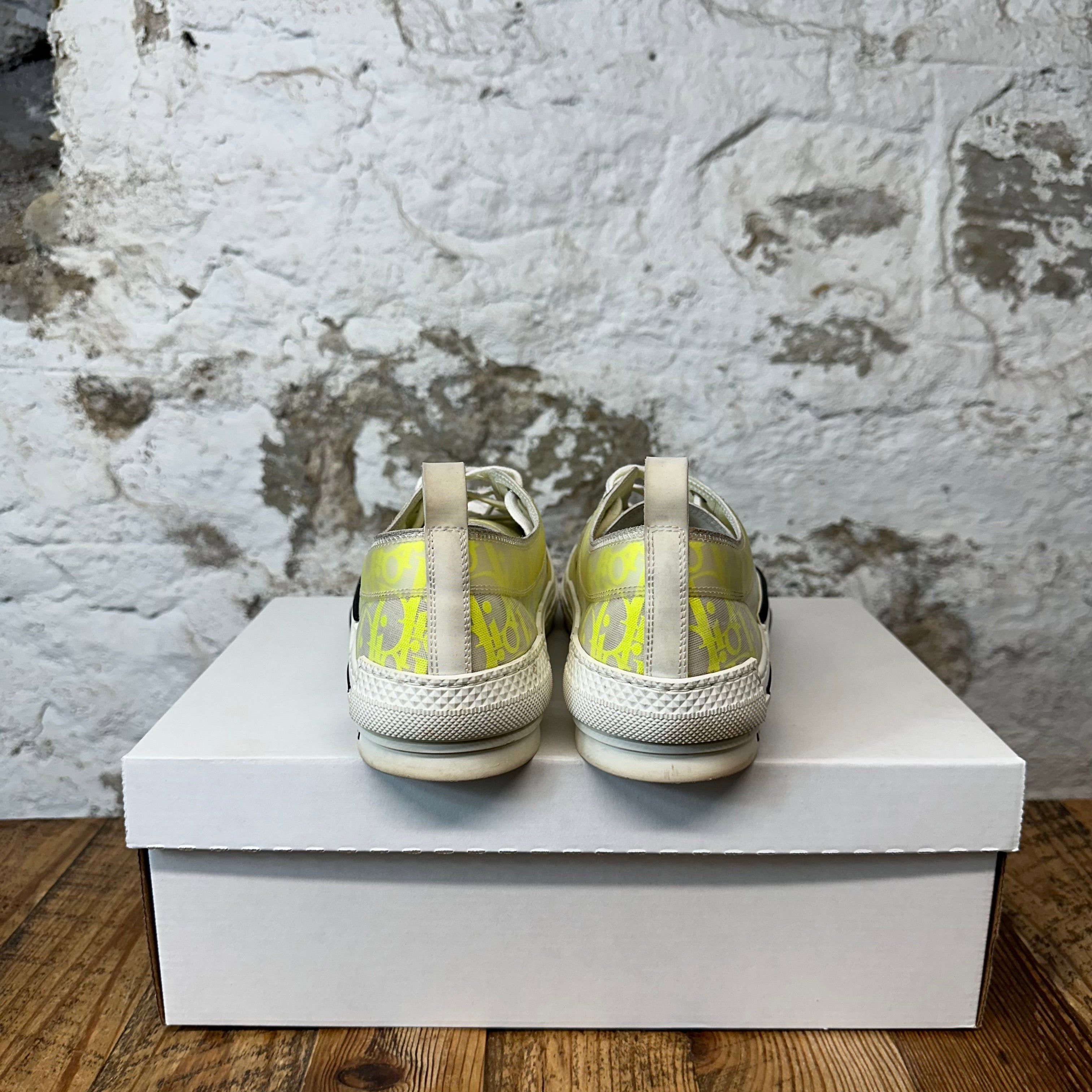 Dior Dior B23 Low Yellow Oblique White Sneaker Sz 10 (43) Size US 10 / EU 43 - 6 Thumbnail