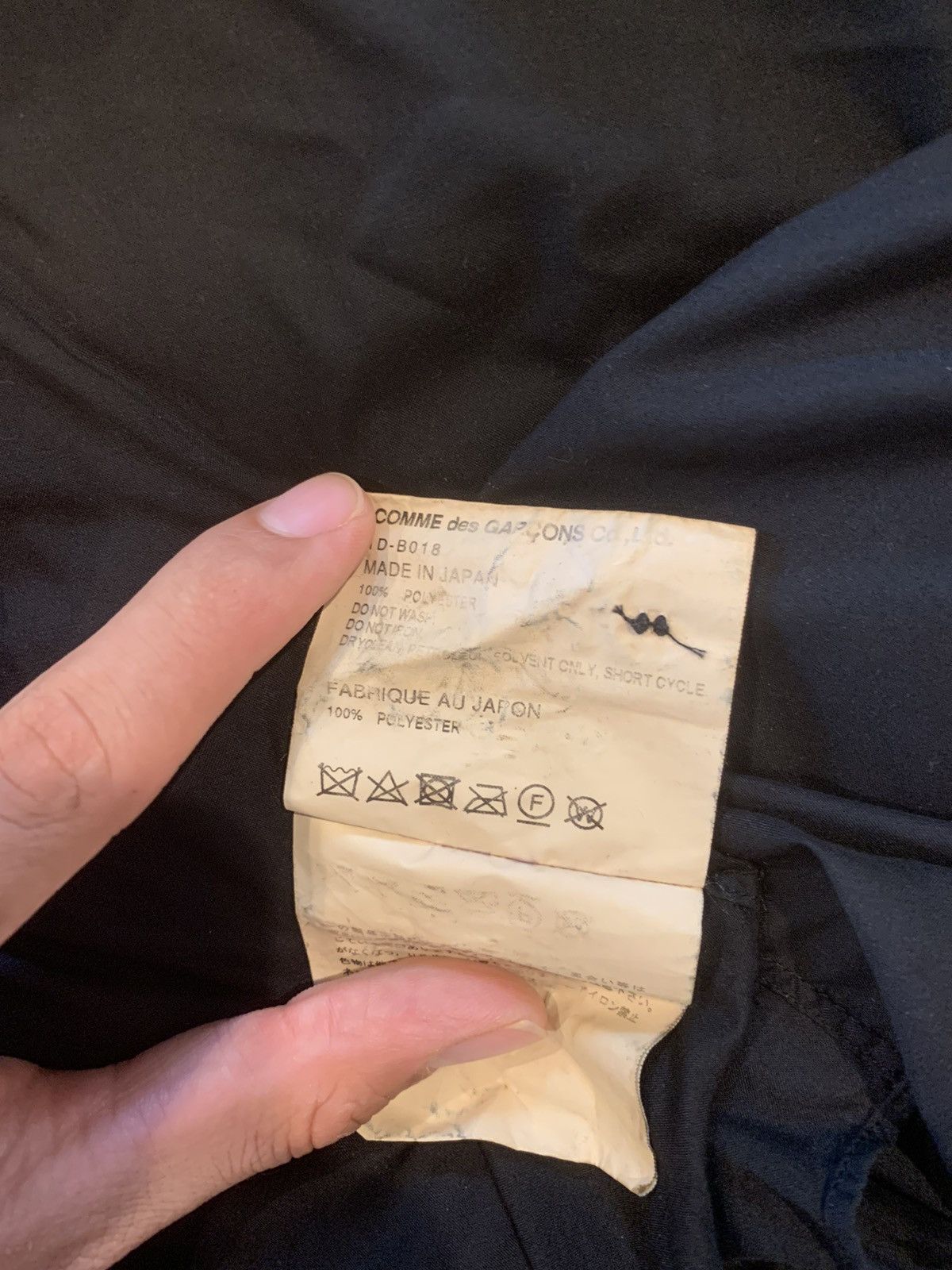 Comme des Garcons × Comme des Garcons Black CDG BLACK Zipper Shirt Size US XL / EU 56 / 4 - 8 Thumbnail