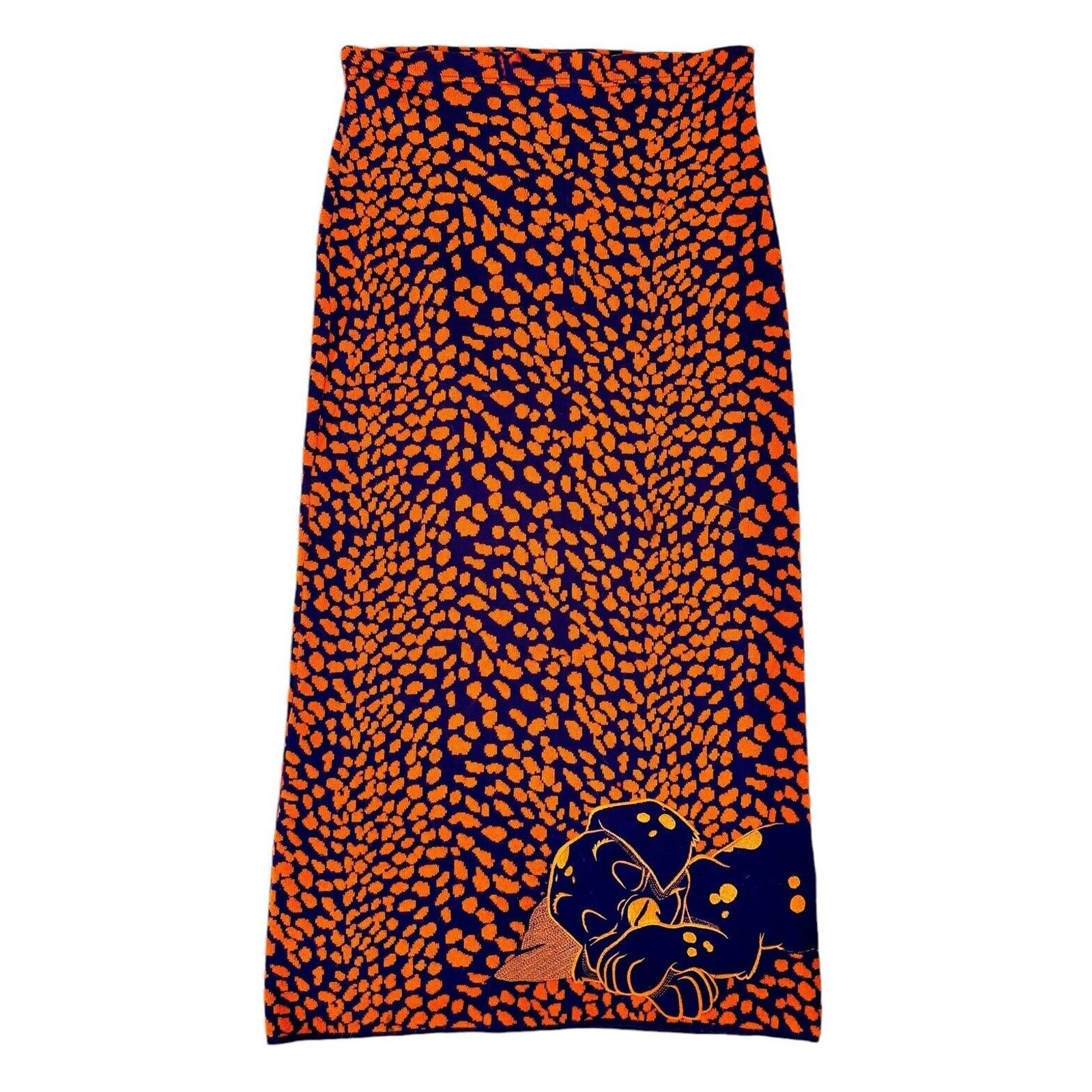 Disney Vintage DISNEY 101 Dalmatian Leopard Skirt 42 Size 42" / US 20 - 2 Thumbnail