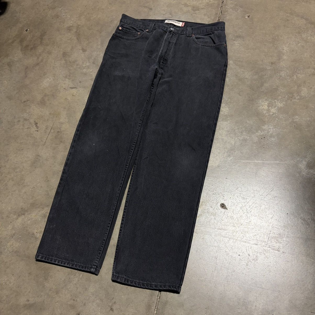 Levi's Vintage Levis 550 Black Denim Jeans Faded Baggy Grunge Punk Size US 36 / EU 52 - 2 Thumbnail