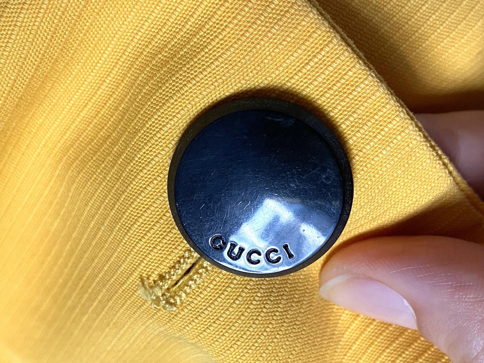 Gucci Vintage Gucci 2008 Jacket IT-38 S Yellow Cotton Blazer Size M / US 6-8 / IT 42-44 - 6 Thumbnail