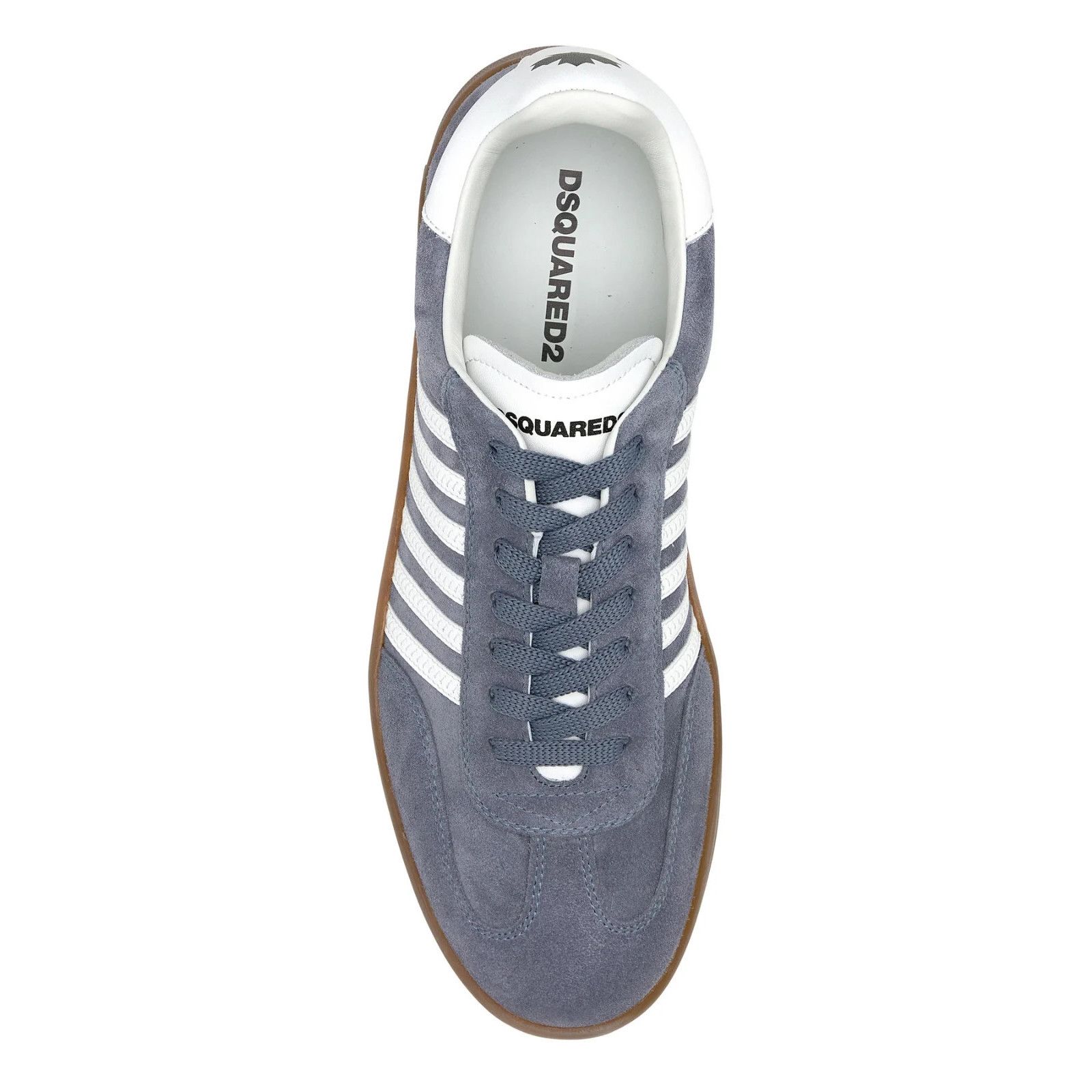 Dsquared2 DSQUARED2 Boxer Powder Blue Suede Sneakers New & Authentic ( Size US 7 / EU 40 - 4 Thumbnail