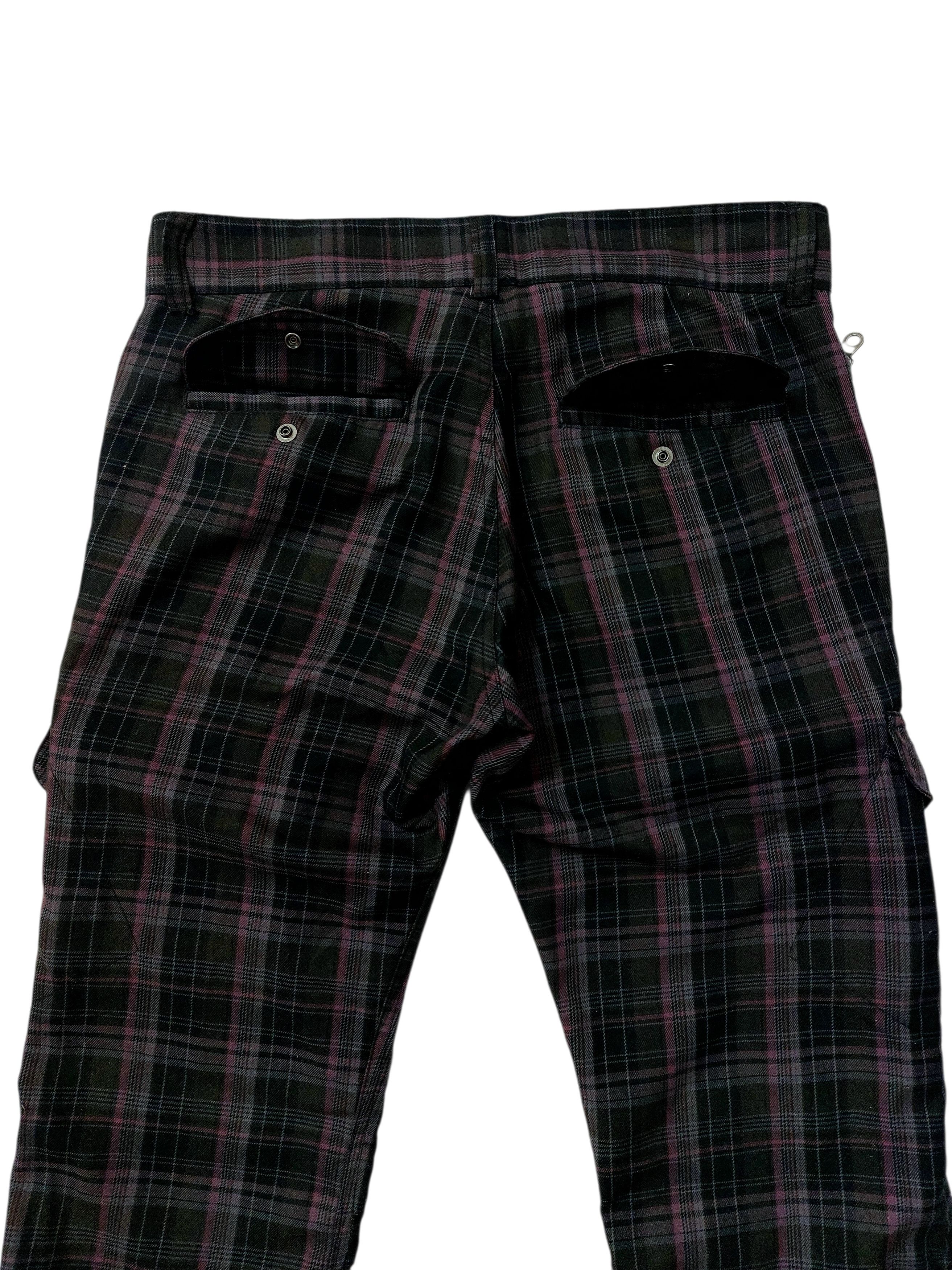 Vintage Grunge Y2K Punk Plaid Zip Nova Check Pants Size US 31 - 10 Thumbnail