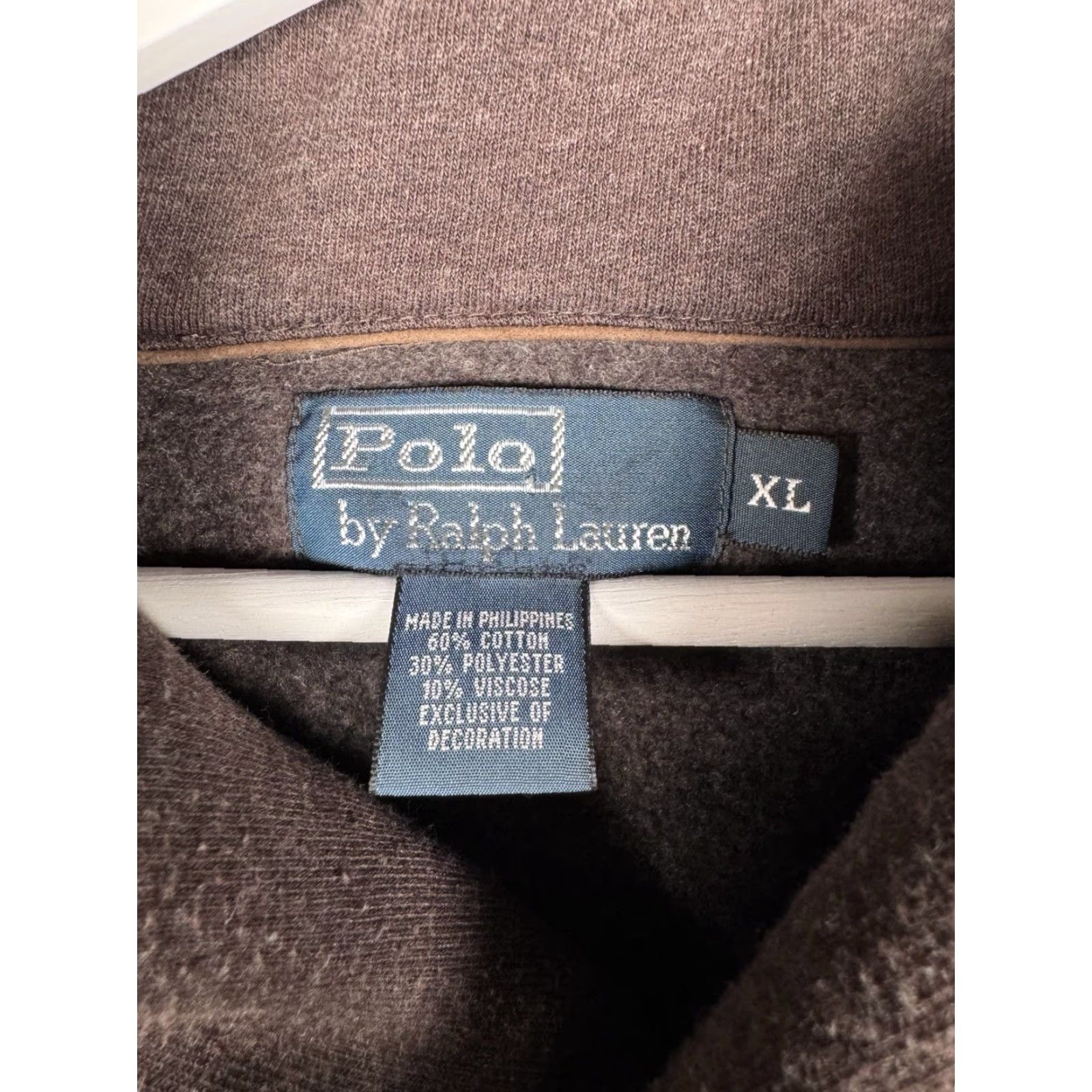 Ralph Lauren VINTAGE Ralph Lauren Shawl Collar Pullover Sweater Elbow Patches Brown XL Men's Size US XL / EU 56 / 4 - 5 Thumbnail
