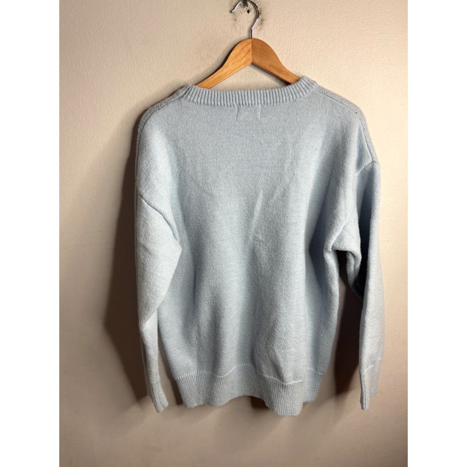 Vintage VINTAGE Aelfric Eden Sweater Mens S Blue Goose Knife Murder Graphic Knit Pullover Size US S / EU 44-46 / 1 - 5 Thumbnail