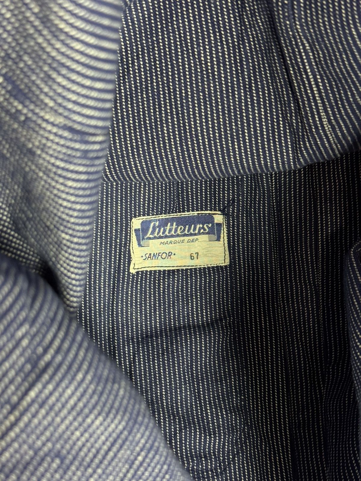 Vintage 1980’s Vintage Lutteurs Sanfor Work Blue Jacket Size US L / EU 52-54 / 3 - 13 Thumbnail