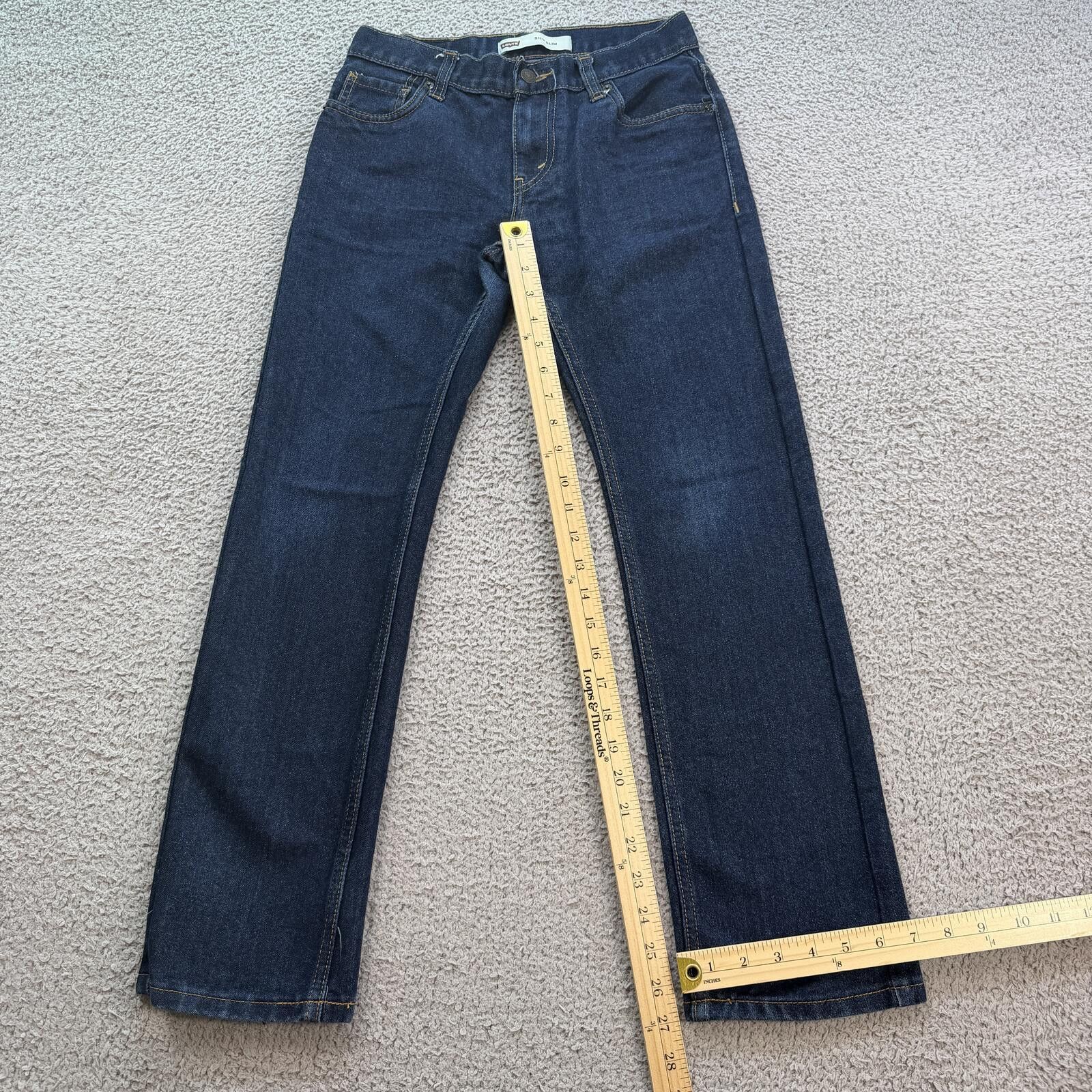 Levi's Levis 511 Women Slim Dark Wash Jeans 27x27 Low Rise Cropped Size 27" / US 4 / IT 40 - 4 Thumbnail