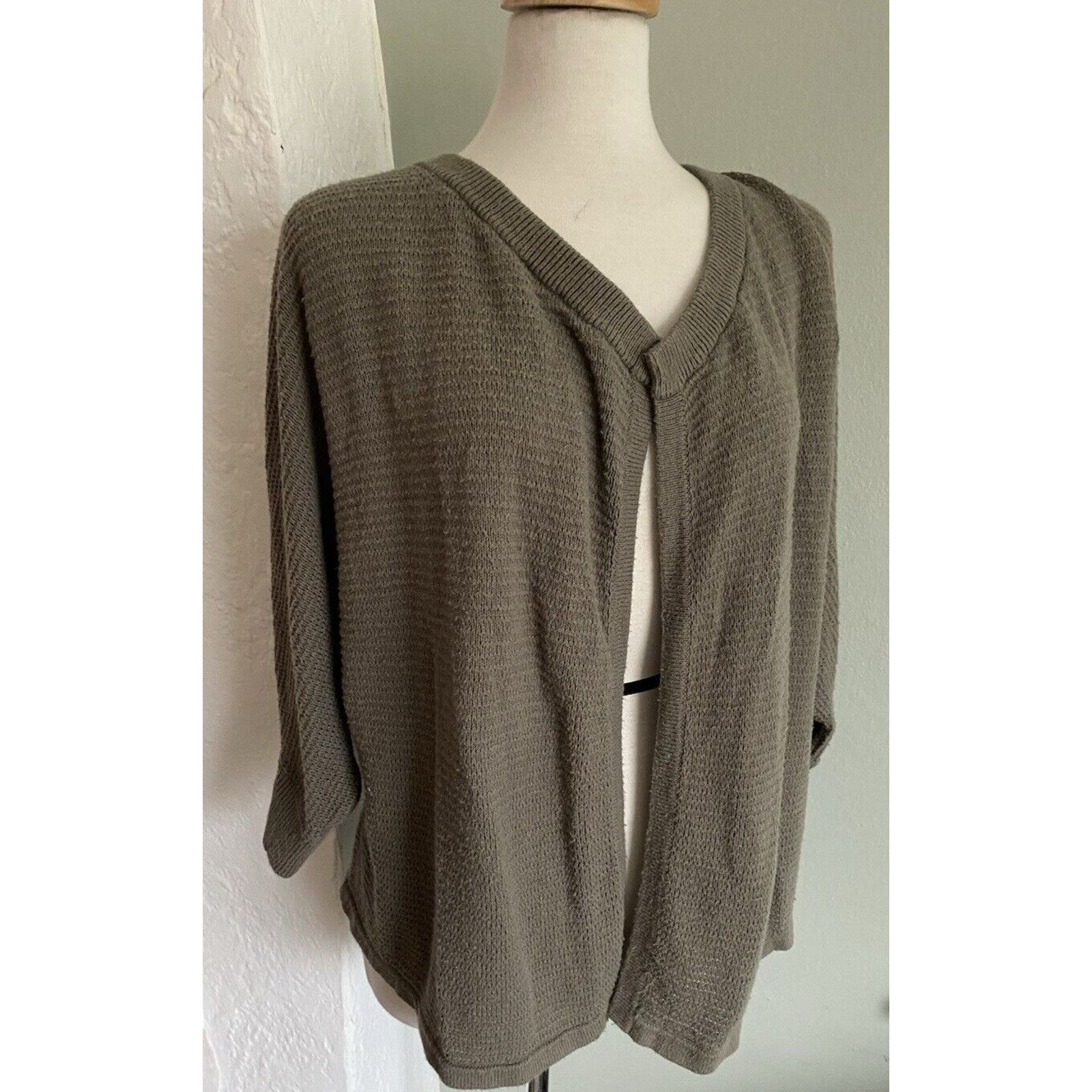 Madewell Madewell Seabank Green Open Front Knit Cardigan Sweater XS Size XS / US 0-2 / IT 36-38 - 1 Thumbnail