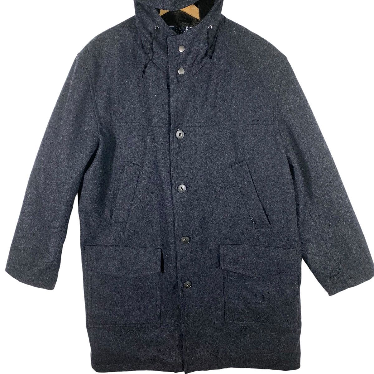 Designer × Vintage Vintage Elle Homme Jeans Wool Long Jacket Size US M / EU 48-50 / 2 - 4 Thumbnail