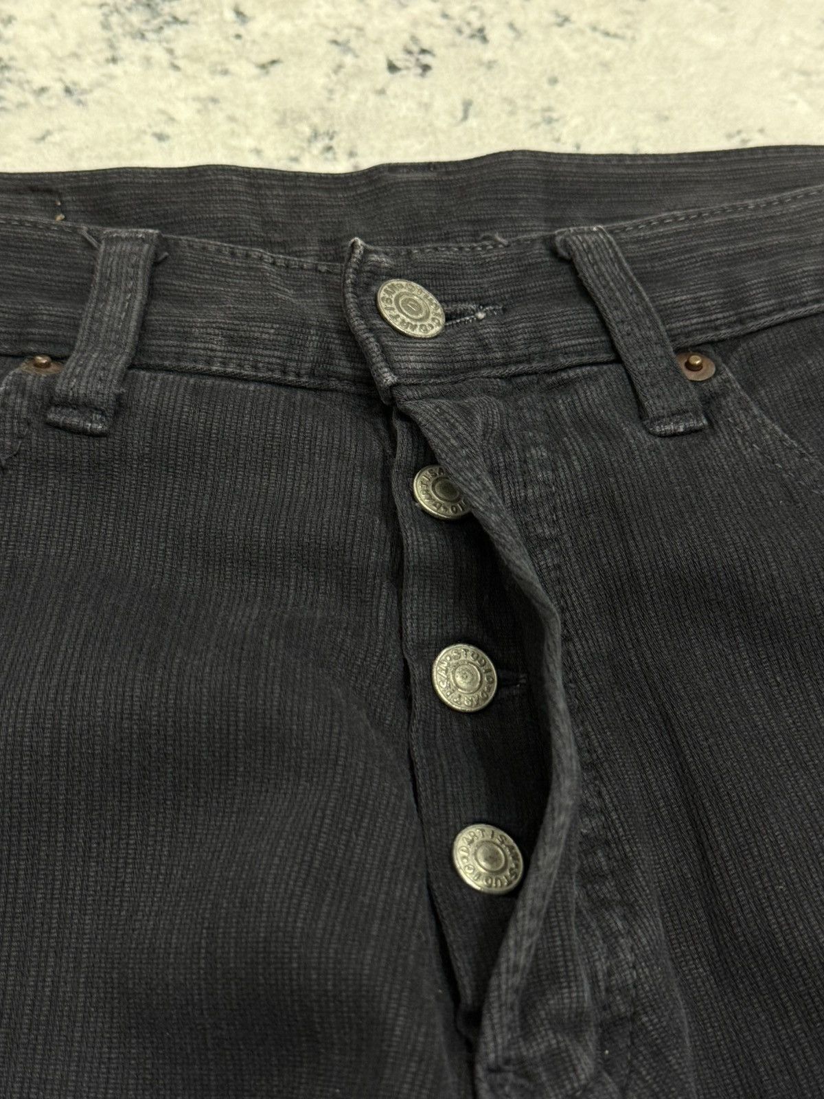 Studio D'Artisan Vintage STUDIO DARTISAN Striped Distressed Faded Release Hem Size US 29 - 9 Thumbnail