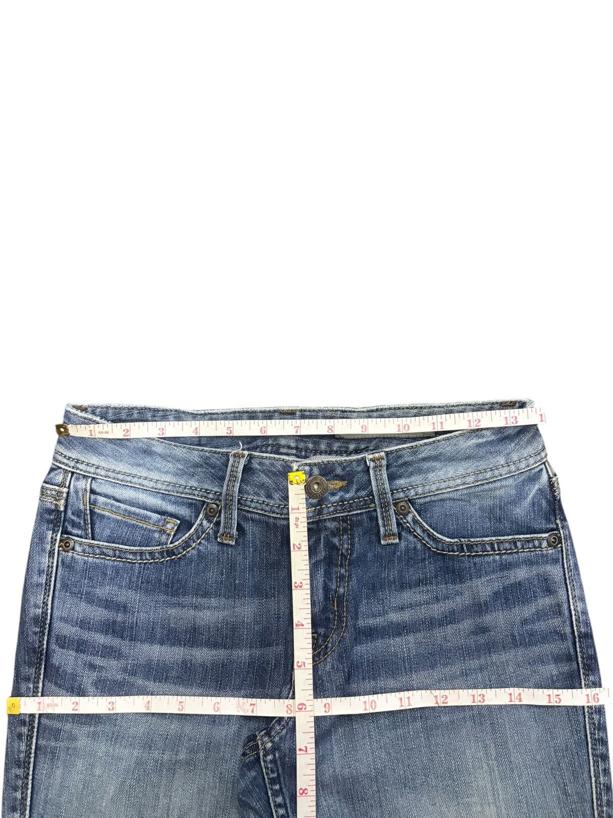 Diesel Vintage Japanese Brand Faded Wash Distressed Flare Jeans Size 27" / US 4 / IT 40 - 6 Thumbnail