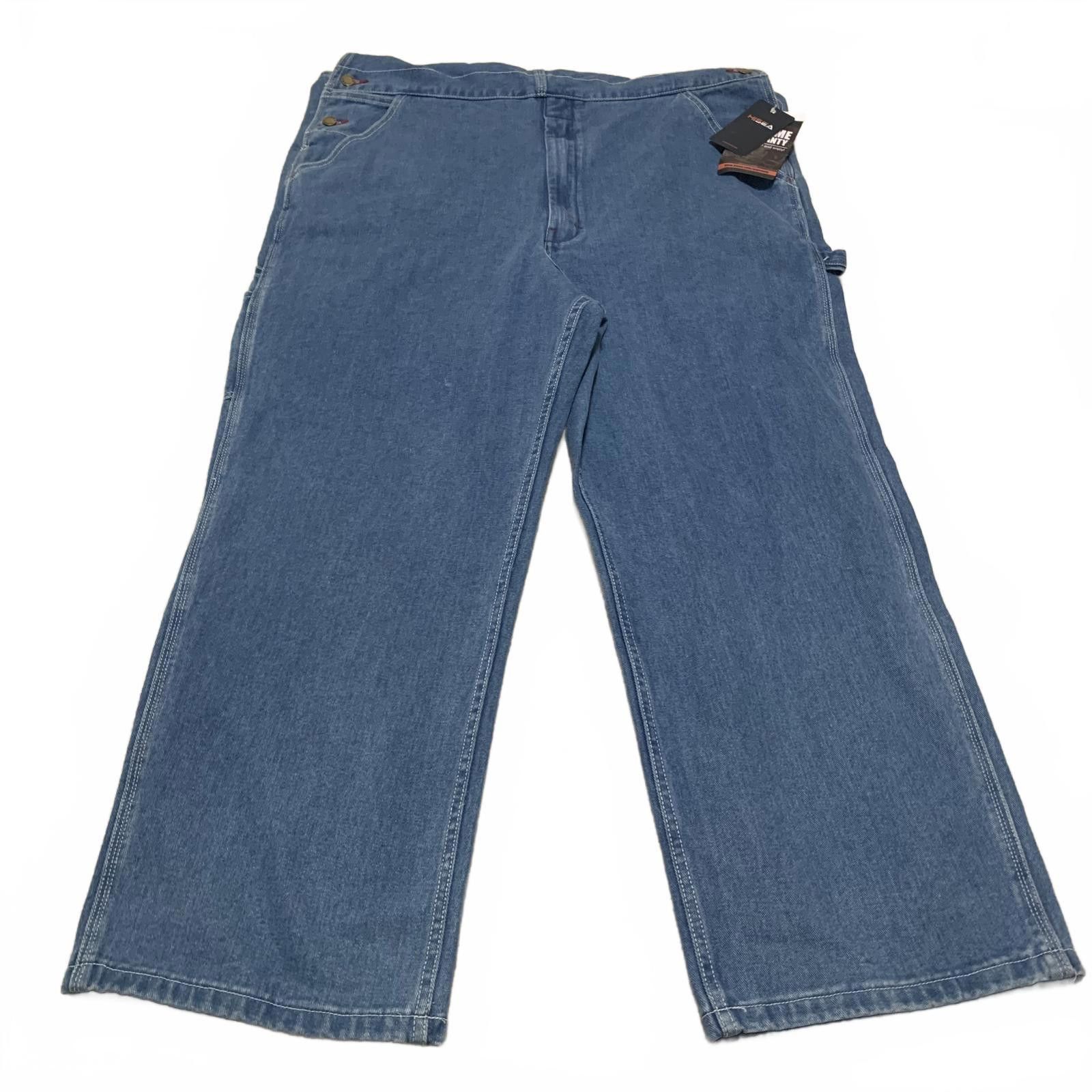 HIDEAWAYS NWT Hisea Men's Blue Denim Overalls 40W x 30L Cotton Size US 40 / EU 56 - 4 Thumbnail