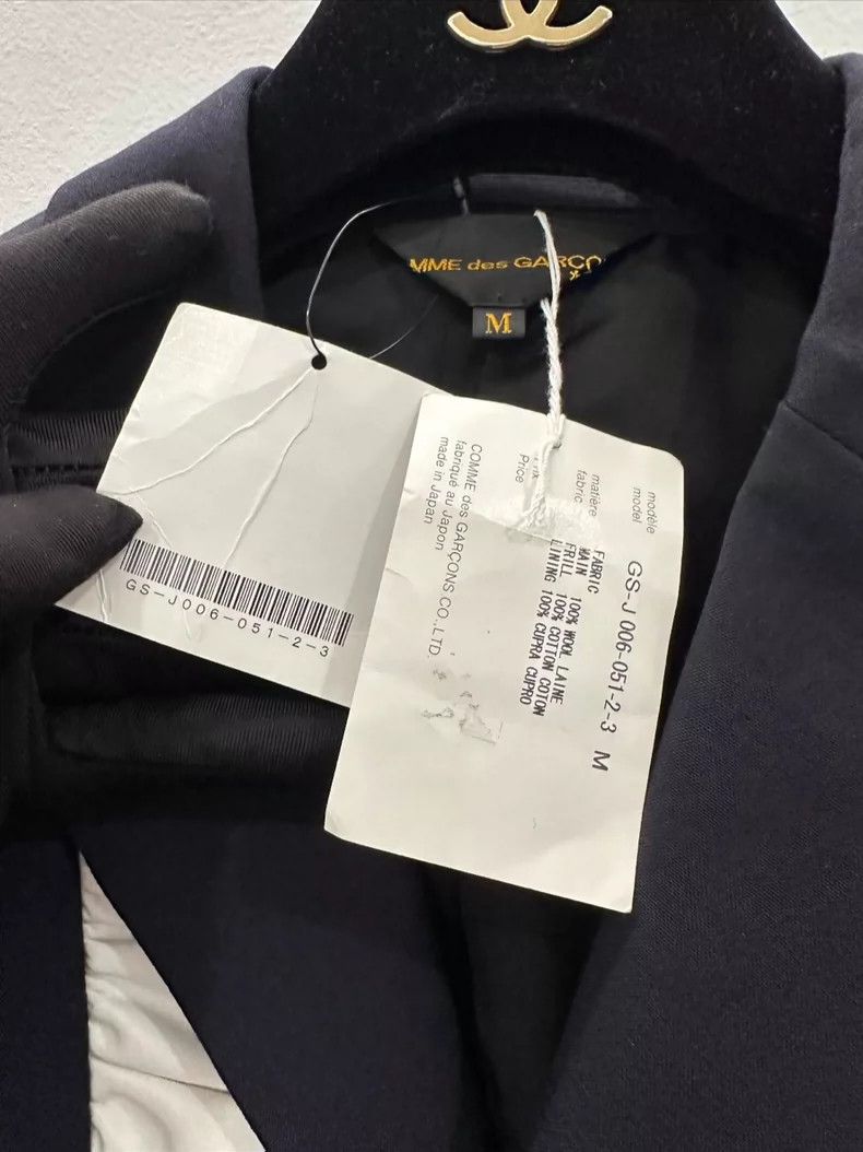 Comme des Garcons Comme Des Garcons Dark blue wool ladies jacket Size M / US 6-8 / IT 42-44 - 4 Thumbnail