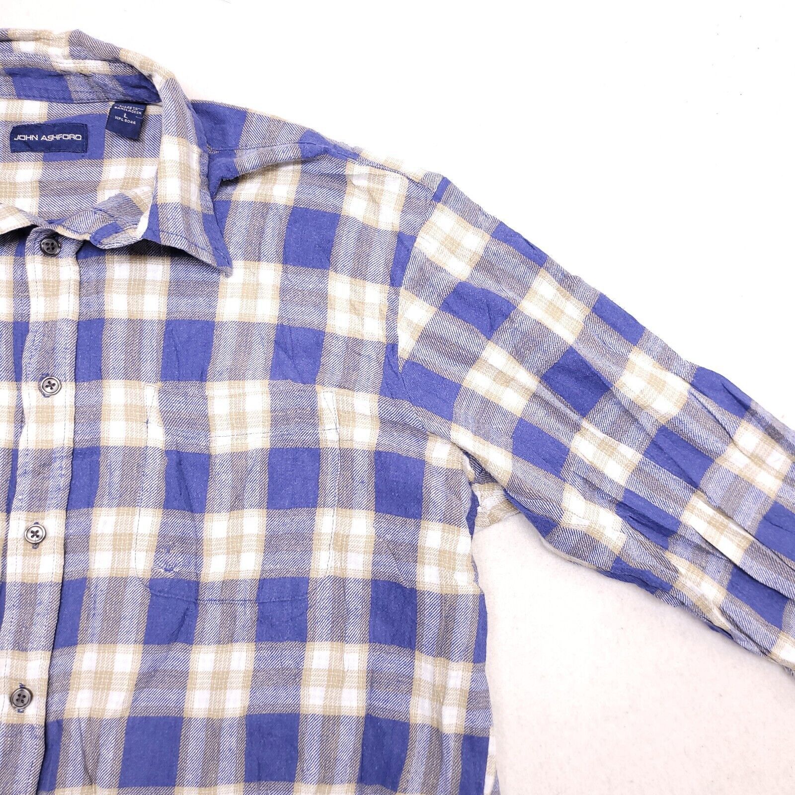 John Ashford John Ashford Tartan Flannel Shirt Mens Size Large Blue Green Size US L / EU 52-54 / 3 - 5 Thumbnail