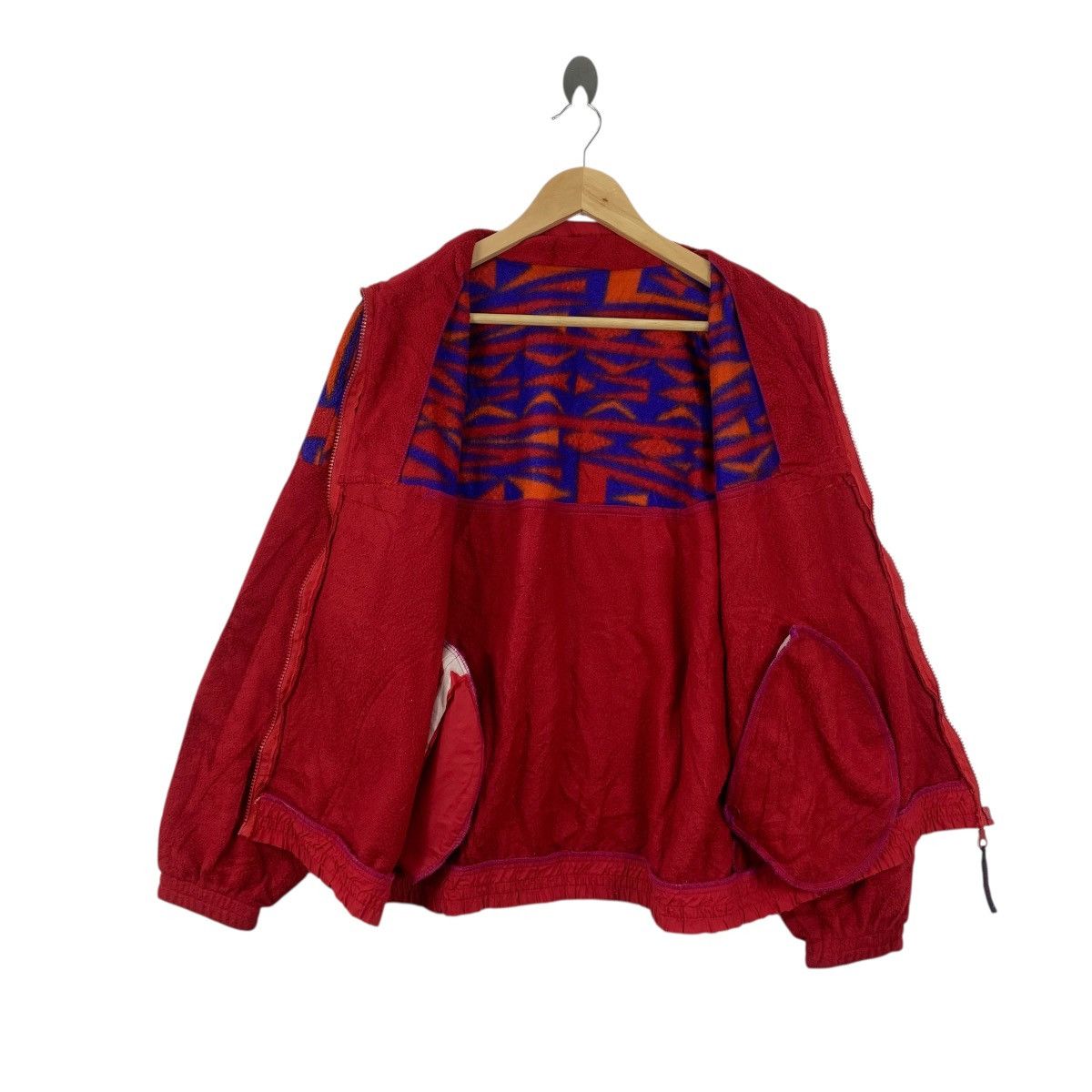 Vintage Vintage ASTROLABIO ABSTRACT AZTEC Navajo Fleece Jacket Size L / US 10 / IT 46 - 7 Thumbnail