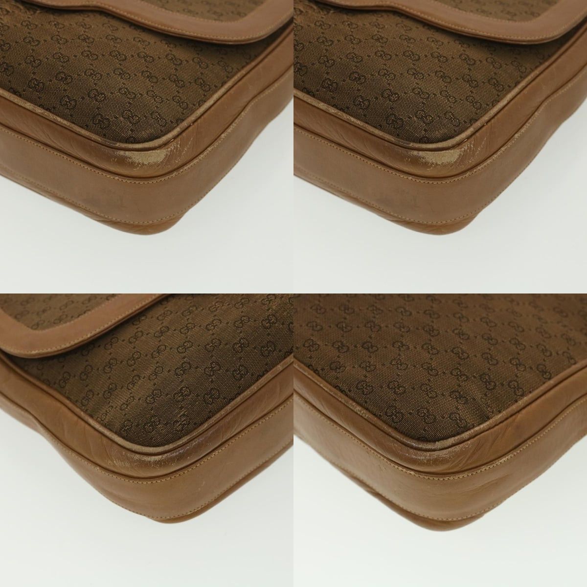 Gucci GUCCI Micro GG Canvas Shoulder Bag Beige Brown Size ONE SIZE - 13 Thumbnail