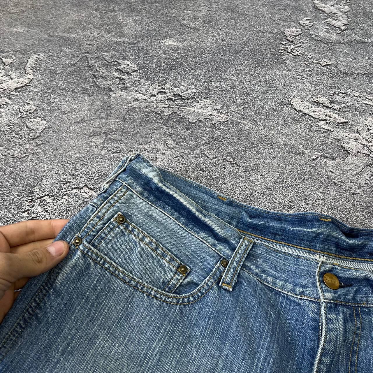 Carhartt Wip Vintage Carhartt Western Pant Blue Size 34x320 Straight Size US 33 - 14 Thumbnail