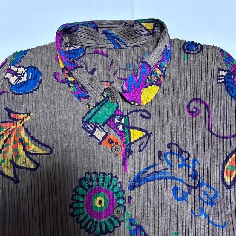 Issey Miyake Issey Miyake Lion Printed Long Sleeve Top Size L / US 10 / IT 46 - 3 Thumbnail