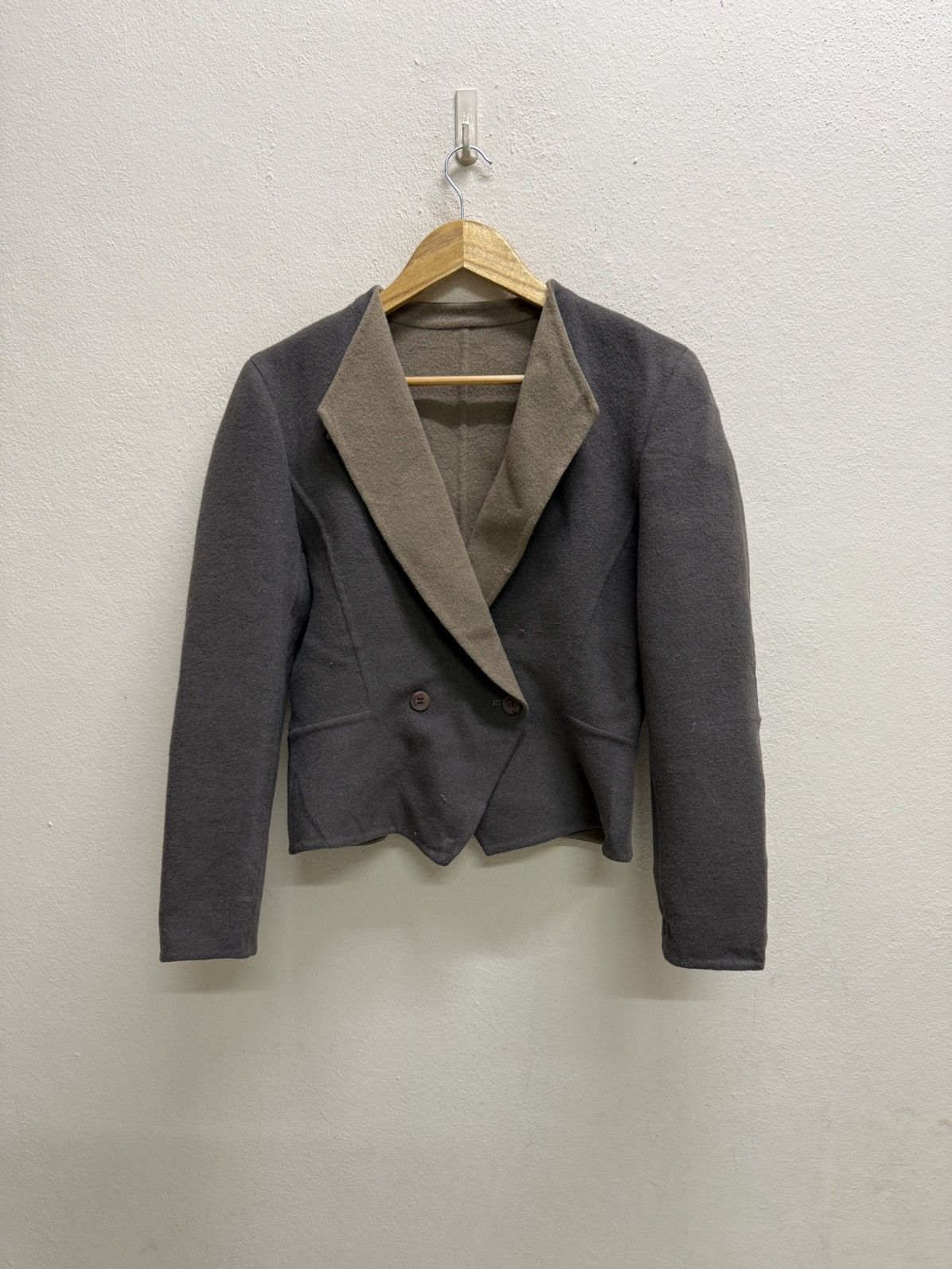 Aquascutum Aquascutum Regent 100 Cropped Wool Blazer Jacket Size S / US 4 / IT 40 - 21 Thumbnail