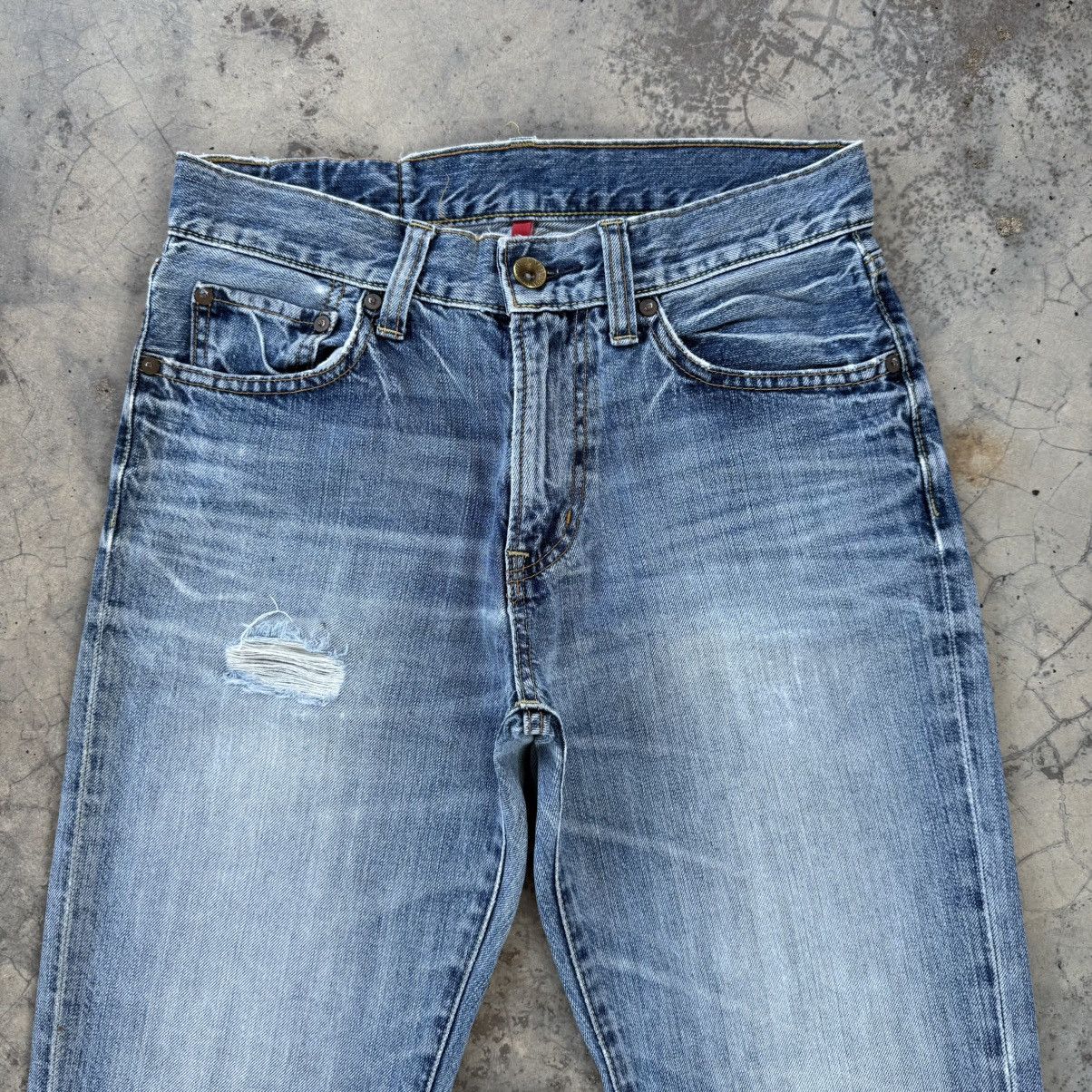 Japanese Brand W30 VINTAGE JAPANESE MUD WASH FADED RIPPED JEAN DENIM PANTS Size US 30 / EU 46 - 3 Thumbnail