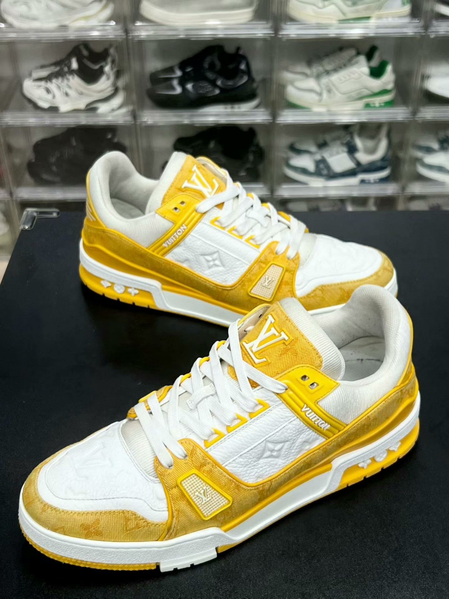 Louis Vuitton lv trainer yellow white sneakers uk9.5 Size US 9.5 / EU 42-43 - 1 Thumbnail
