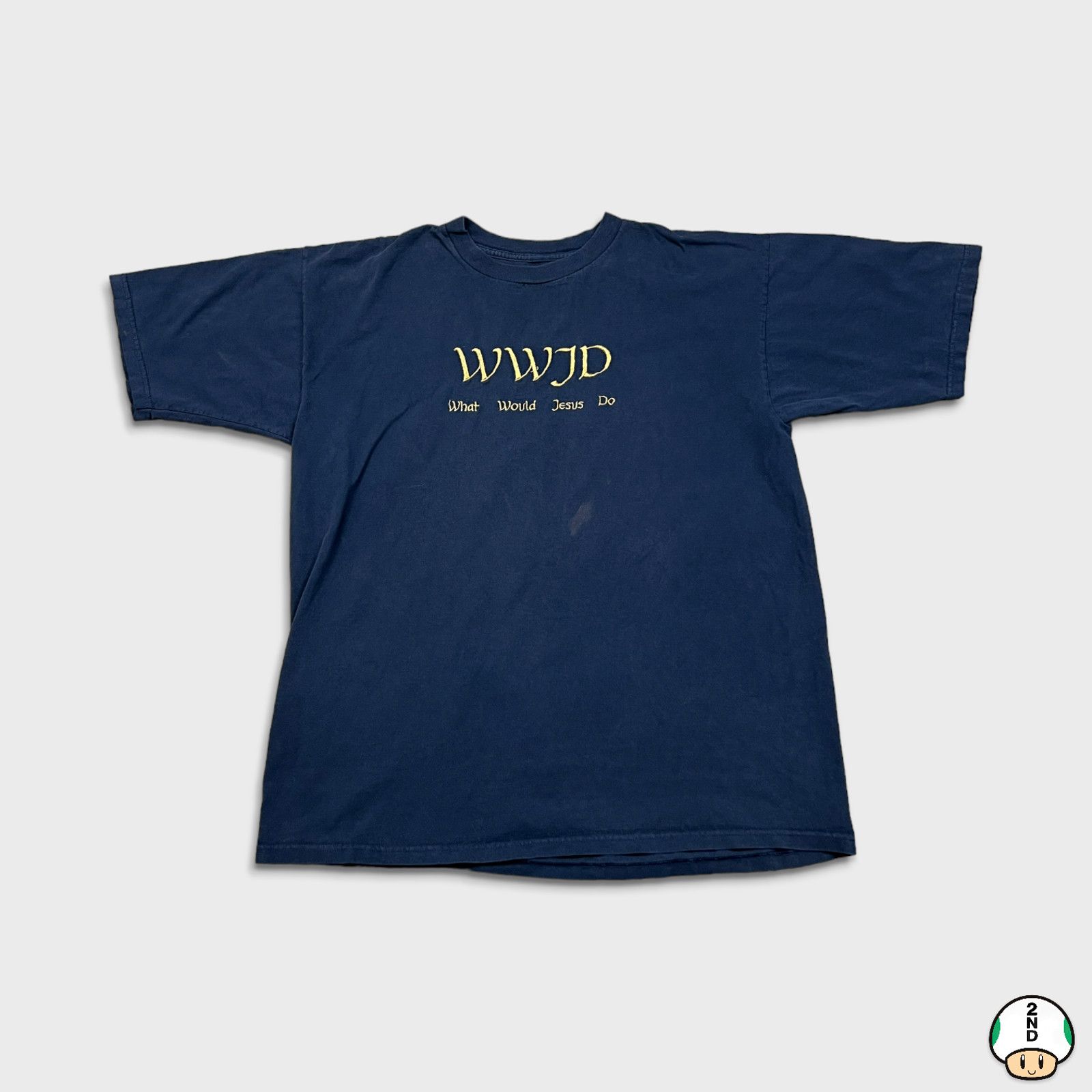 Vintage VTG What Would Jesus Do T Shirt Religious Short Sleeve Tee Size US XL / EU 56 / 4 - 1 Thumbnail