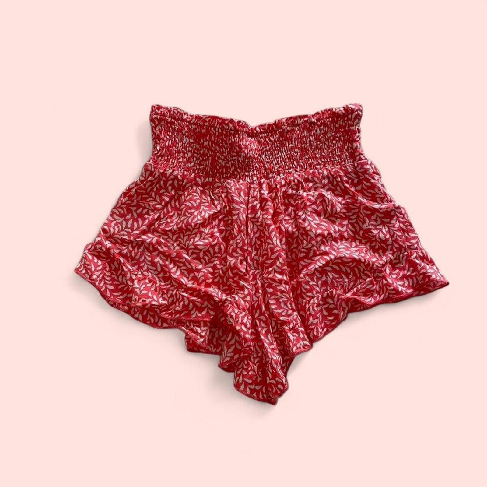 Other Coral and white floral summer shorts🌸 Size 28" / US 6 / IT 42 - 3 Thumbnail