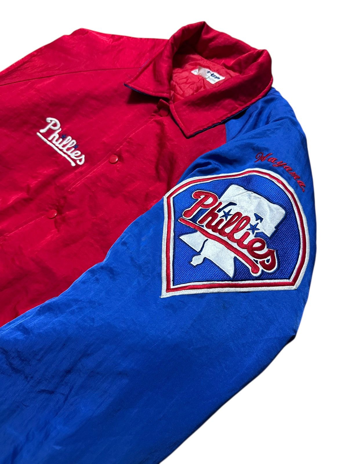 Vintage Vintage Philadelphia Phillies Varsity Snap Jacket Size US L / EU 52-54 / 3 - 2 Thumbnail