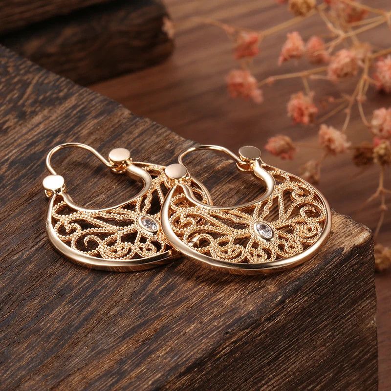 Other Vintage Gold Plated Earrings Size ONE SIZE - 3 Thumbnail