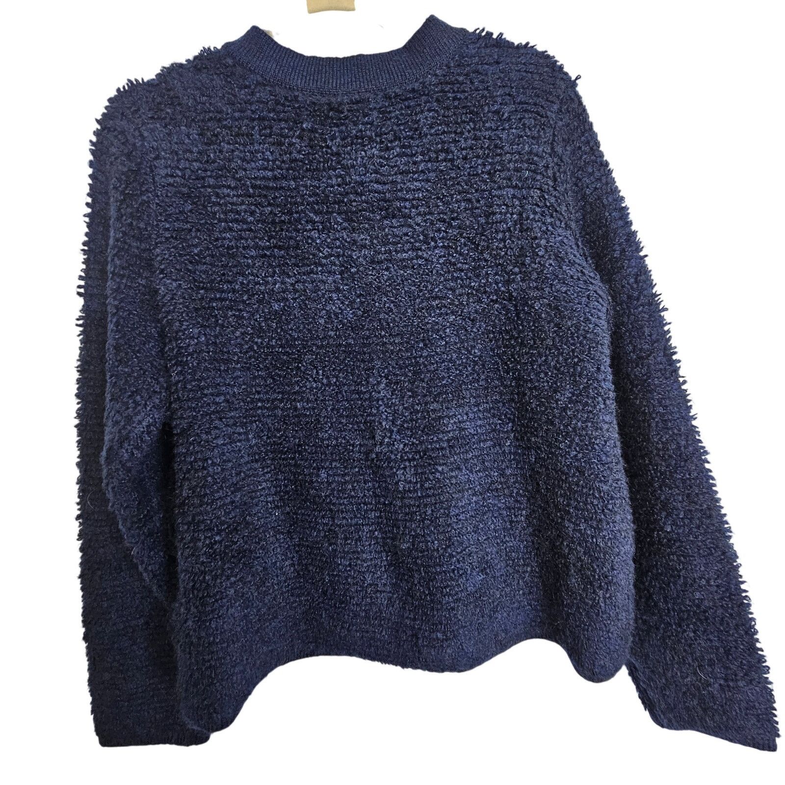 Lucky Brand Lucky Brand Womens Raglan Sleeve Bouclé Cardigan Sz L Cozy Size L / US 10 / IT 46 - 10 Thumbnail