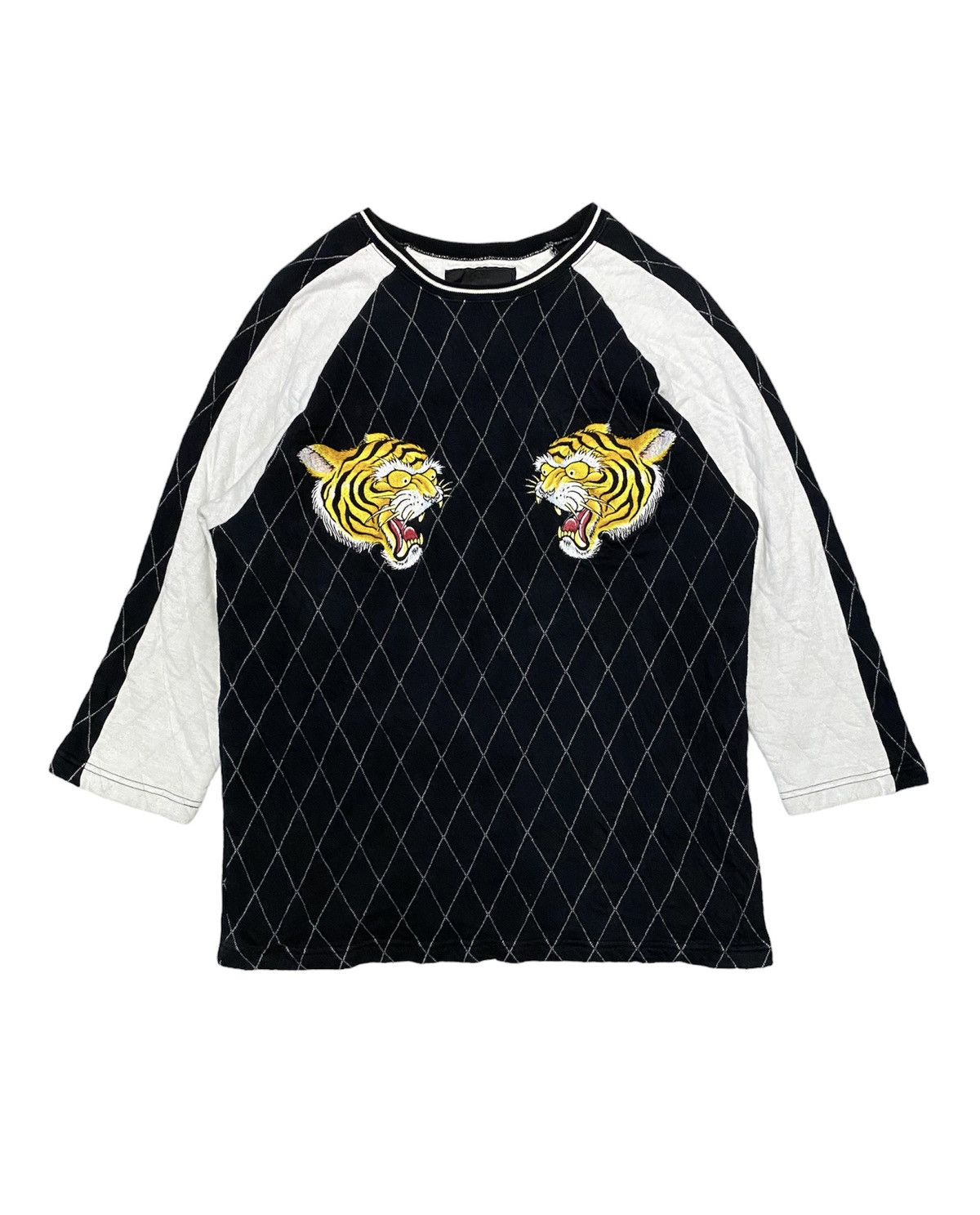 Japanese Brand × Needles × Sugar Cane Vtg Core Fighter Japan 3/4 sleeve Sukajan tiger embroidered Size US M / EU 48-50 / 2 - 1 Thumbnail
