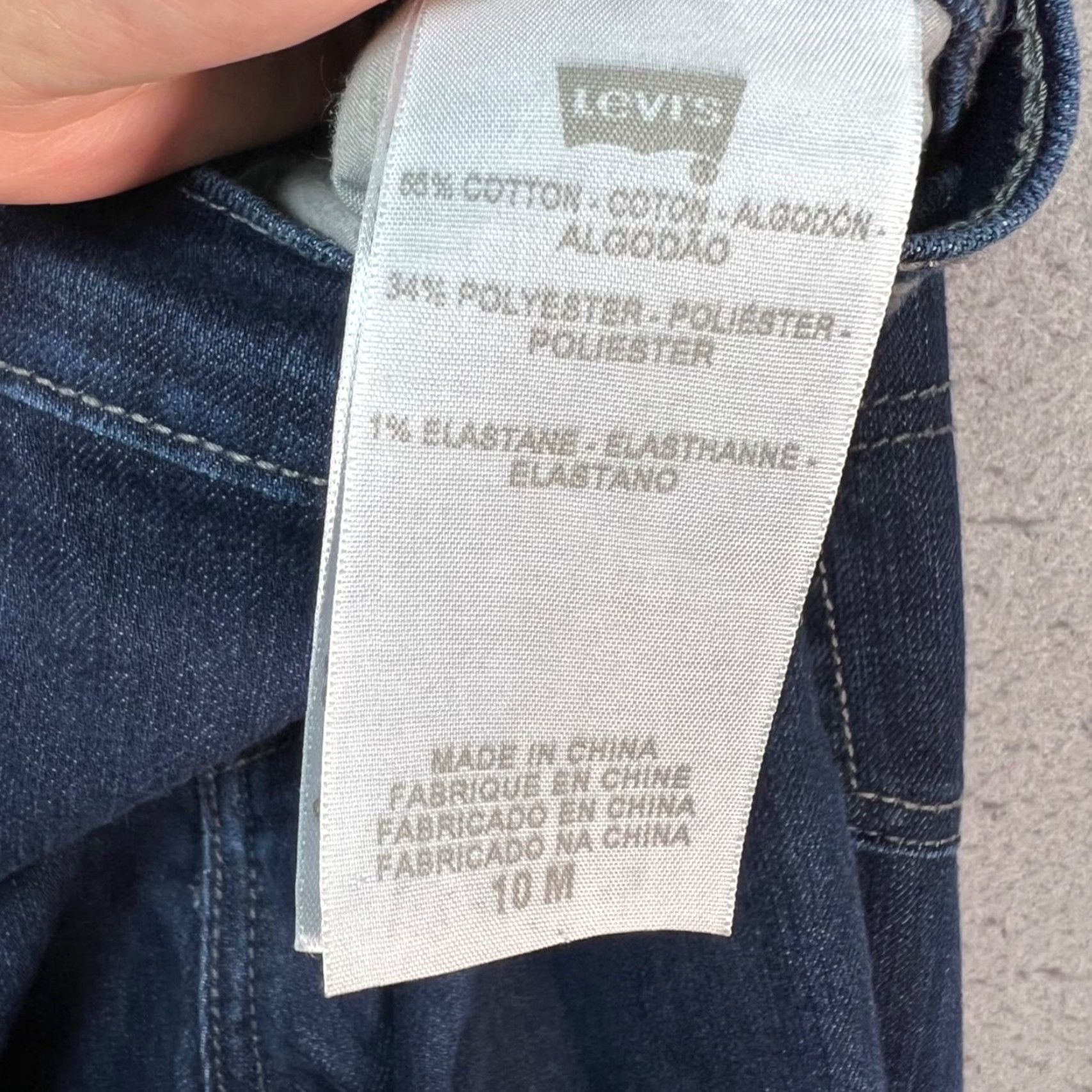 Levi's Levi's 512 Perfectly Slimming Womens Jeans Dark Wash 28 in Inseam Denim Cotton Blend Skinny Size 32" / US 10 / IT 46 - 4 Thumbnail