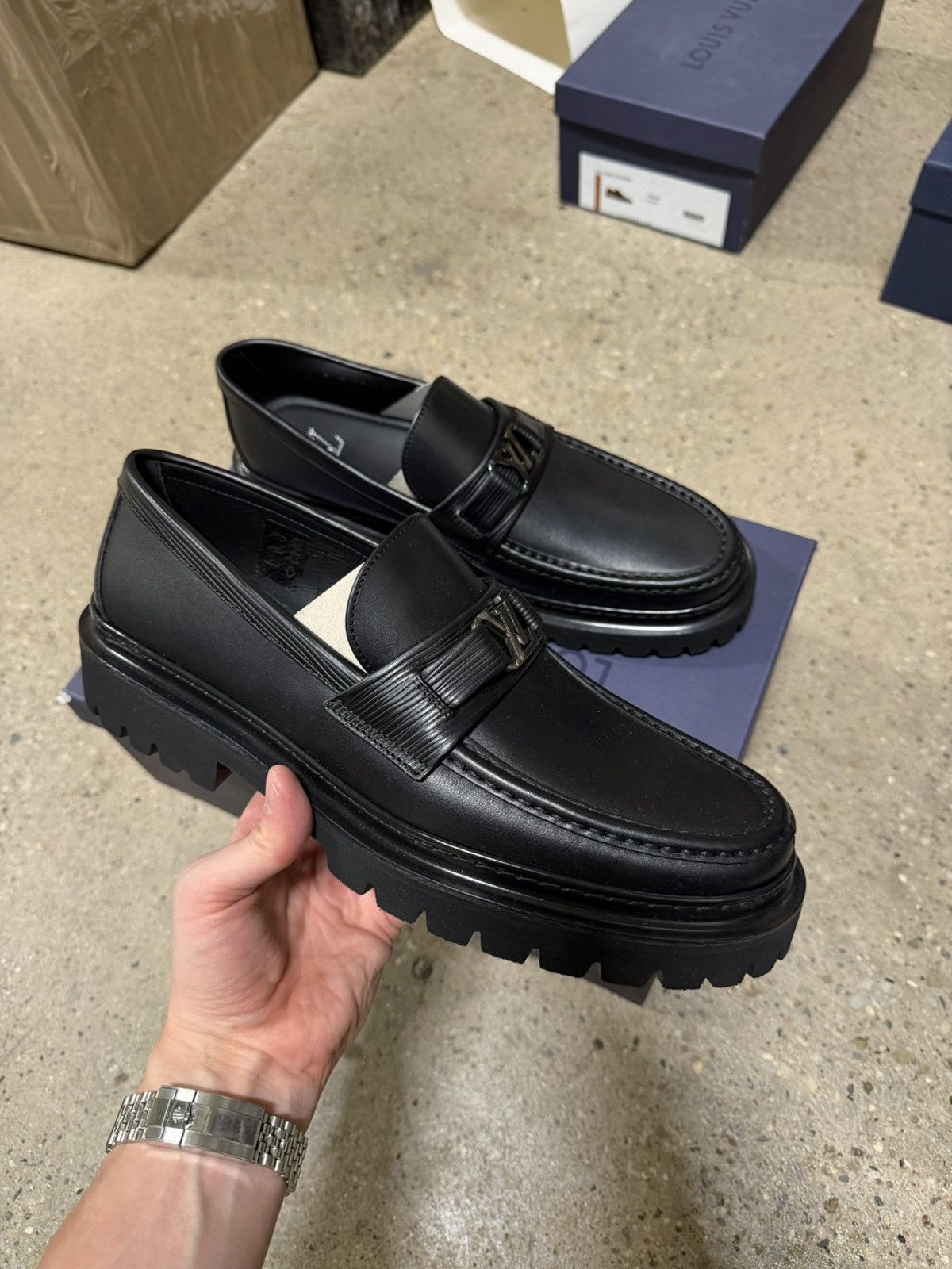 Louis Vuitton Louis Vuitton Major Leather Loafers NEW 1250$ Size US 10 / EU 43 - 3 Thumbnail