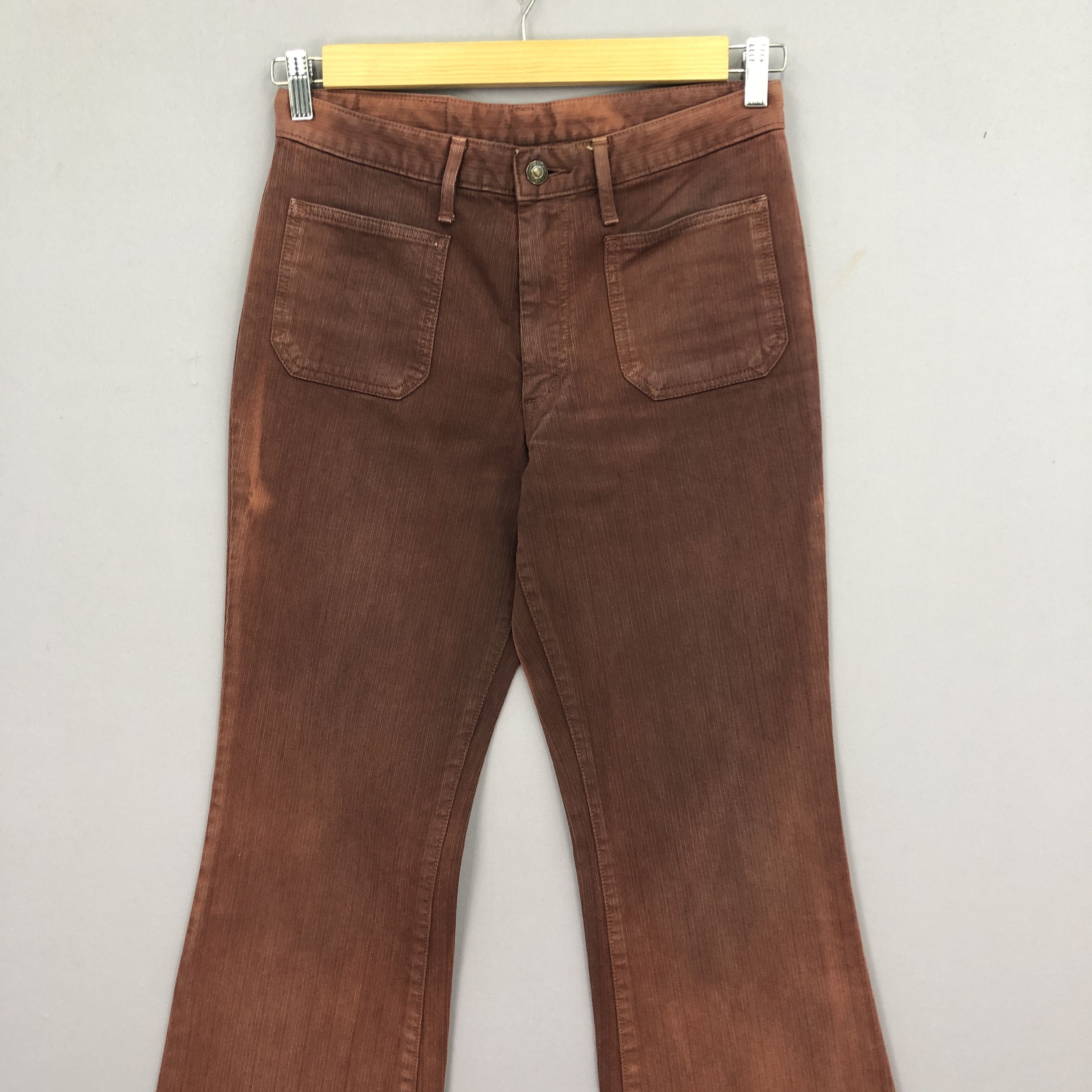 Japanese Brand Vintage 90s Blue Way Flare Jeans Bell Bottom Denim GF30269 Size 28" / US 6 / IT 42 - 3 Thumbnail
