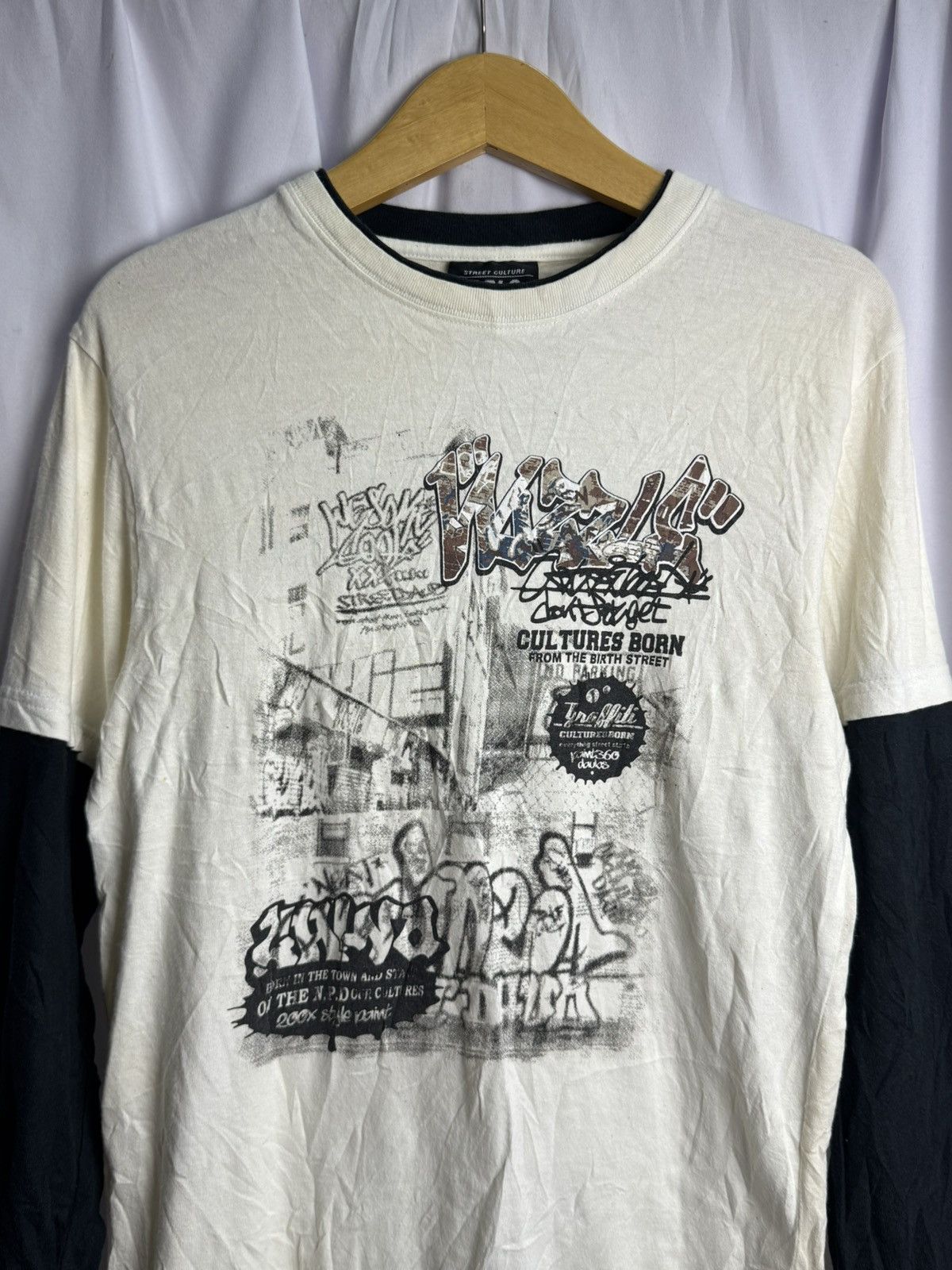Hysteric Glamour × Japanese Brand × PPFM Double Layers Oblo Long Sleeve Size US M / EU 48-50 / 2 - 3 Thumbnail