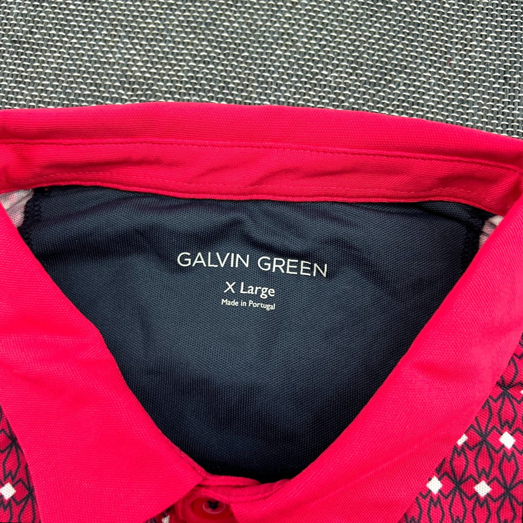 Galvin Green Galvin Green Shirt Mens XL Red Marcus Ventil8 Plus Polo Stretch UV Dry Top Size US XL / EU 56 / 4 - 5 Thumbnail