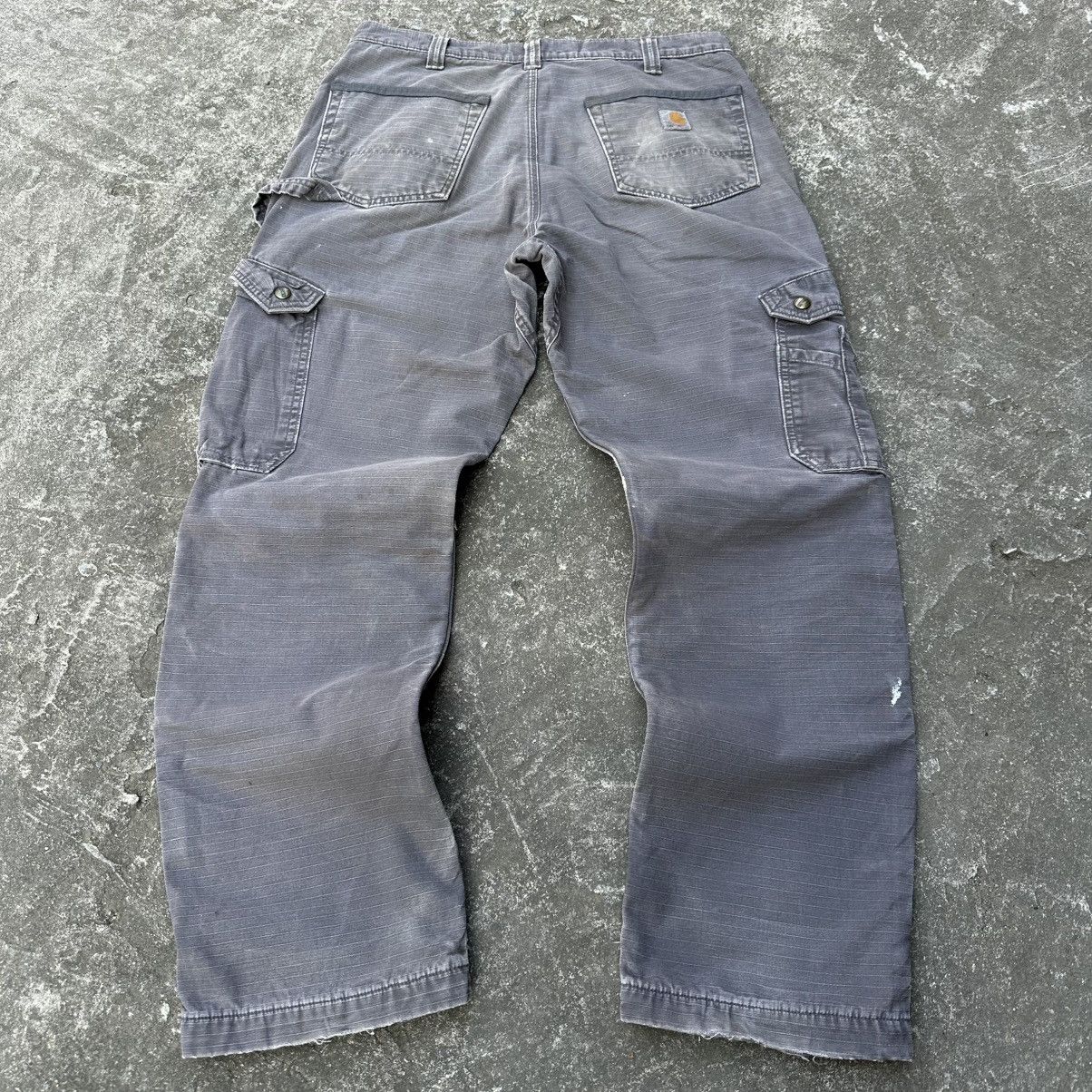 Carhartt (34x31.5) Crazy Vintage Y2K Distressed Carhartt Double Knee Size US 34 / EU 50 - 6 Thumbnail