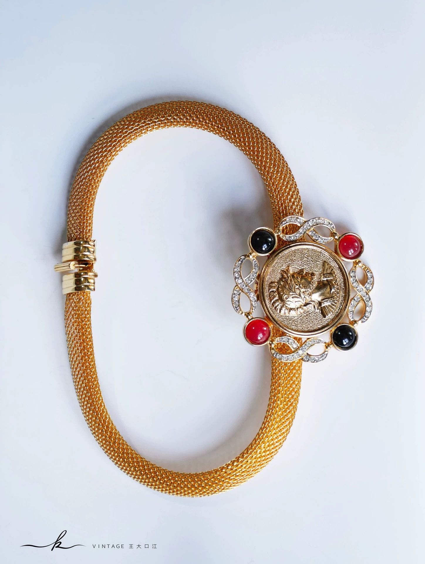 Pierre Balmain Pierre Balmain Paris Roman Coin Colored Gem Choker Size ONE SIZE - 7 Thumbnail