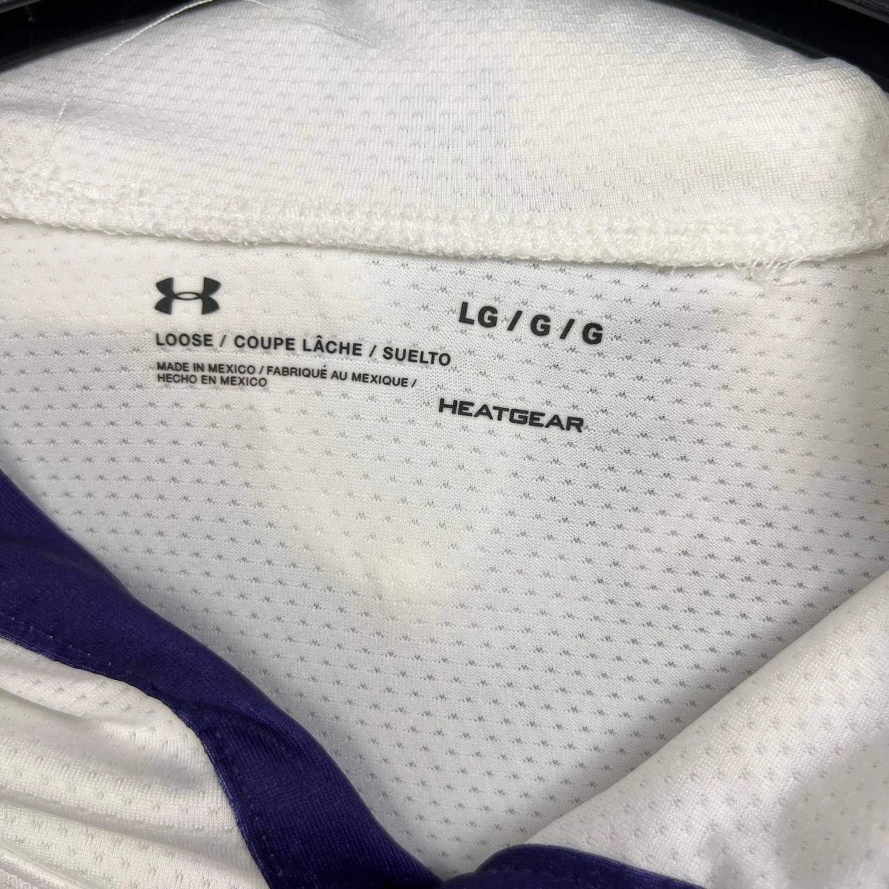 Under Armour Northwestern Wildcats Shirt L Heatgear Short Sleeve Hooded Size US L / EU 52-54 / 3 - 4 Thumbnail