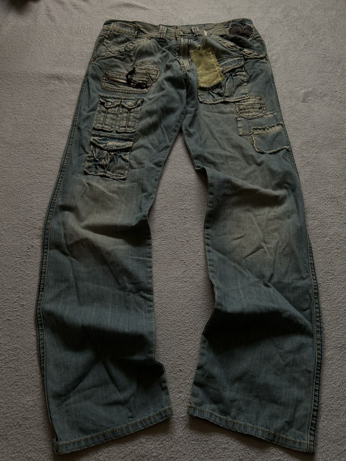 Pre-owned Hysteric Glamour X If Six Was Nine Ifsixwasnine Kapital Lgb Style Baggy Fade Jeans Y2k