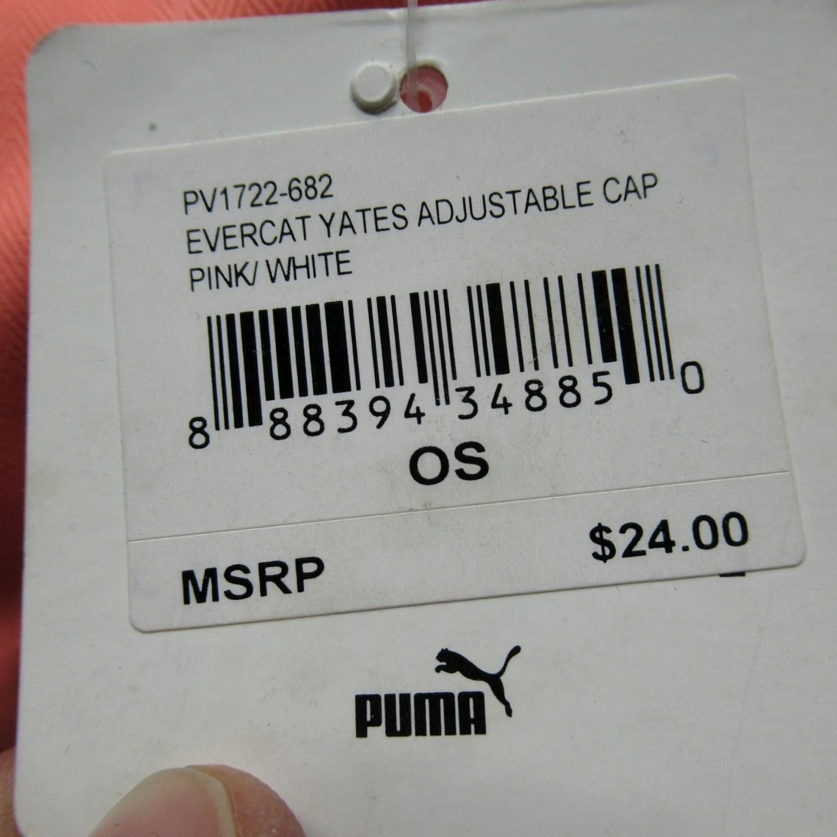 Puma PUMA Cap Womens One Size Pink Evercat Yates Adjustable OSFA Moisture Wicking NEW Size ONE SIZE - 4 Thumbnail