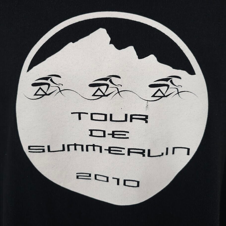 Gildan Tour De Summerlin T Shirt Mens Size Large Black 2010 Bike Size US L / EU 52-54 / 3 - 2 Thumbnail