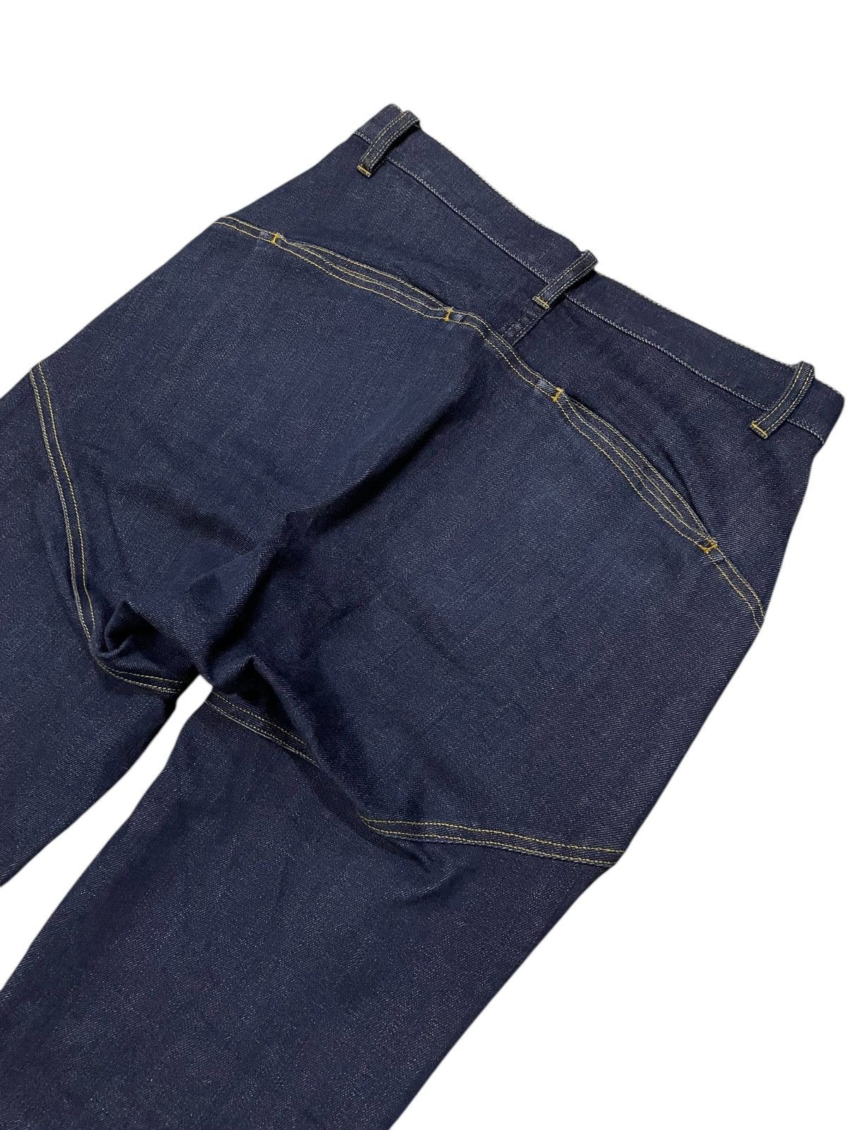 Issey Miyake × Japanese Brand × Tsumori Chisato Issey Miyale Tsumori Chisato Peneled Crotch Raw Jeans Size US 30 / EU 46 - 13 Thumbnail