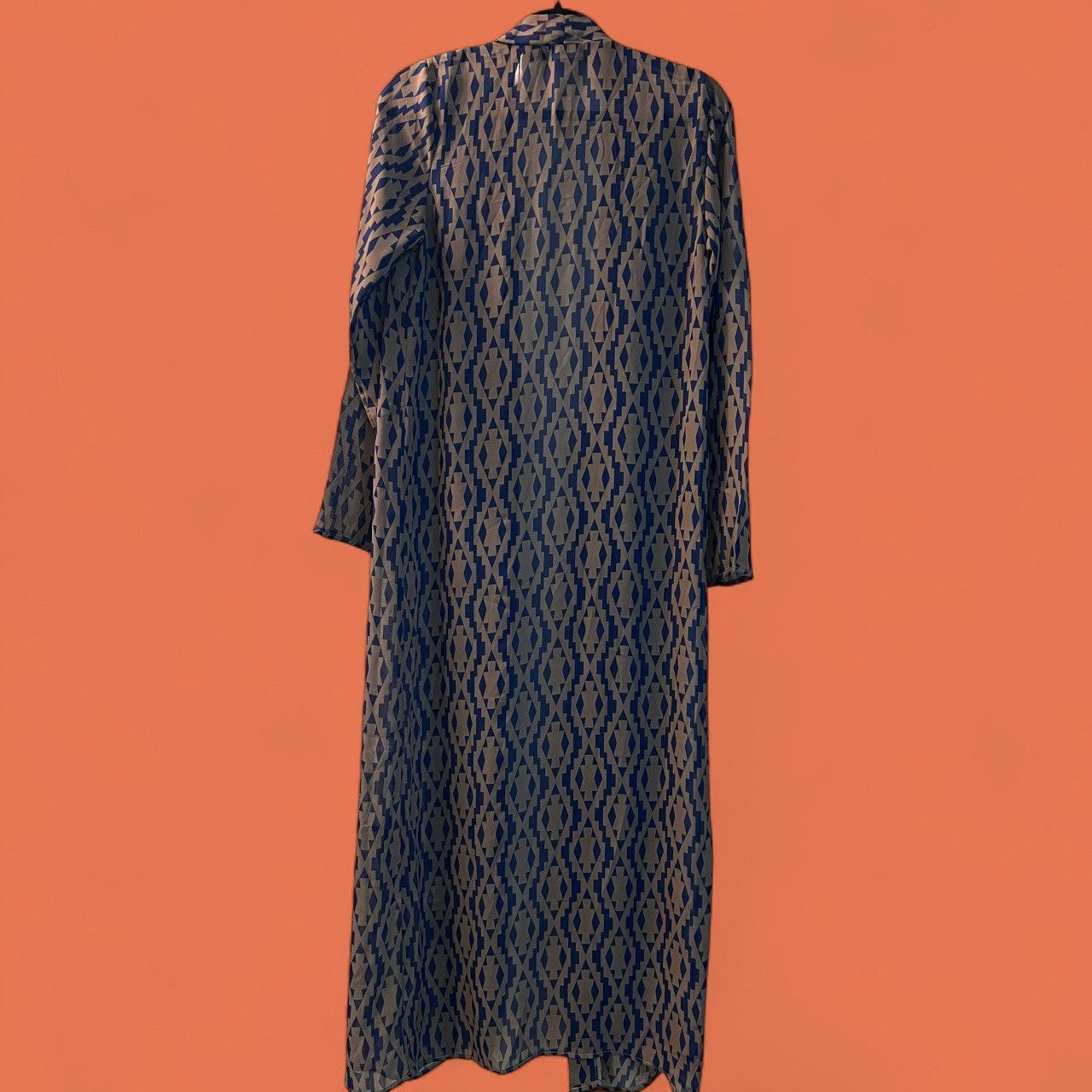 Other Louella by Ibtihaj Muhammad Blue Ikat Caftan Size S / US 4 / IT 40 - 2 Thumbnail