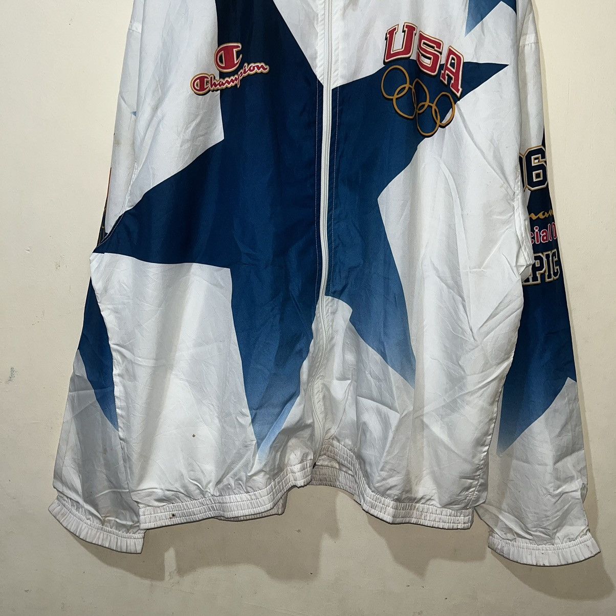 Champion Vintage Champion 1996 USA Olympics Windbreaker Size US XXL / EU 58 / 5 - 5 Thumbnail