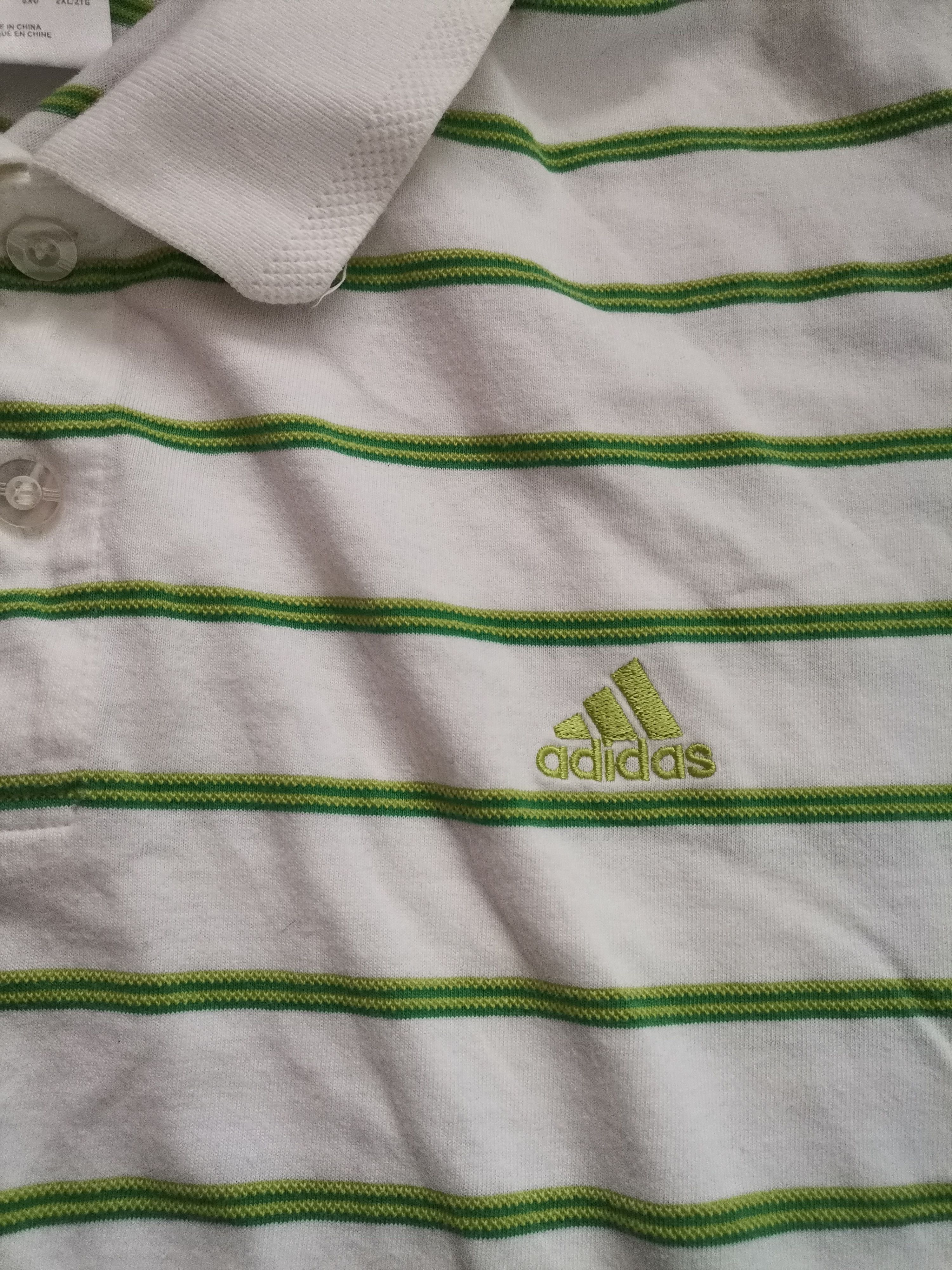 Adidas Vintage Adidas Striped Polo Size US XXL / EU 58 / 5 - 2 Thumbnail