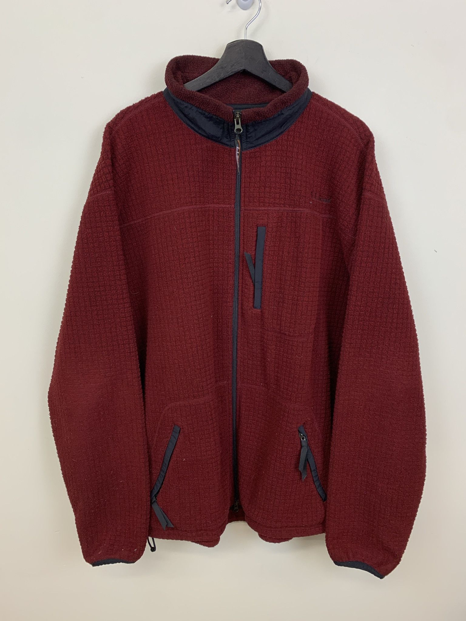 Other Vintage Fleece 1990s LL Bean Red Full Zip Fleece Size XL Tall Size US XL / EU 56 / 4 - 1 Thumbnail
