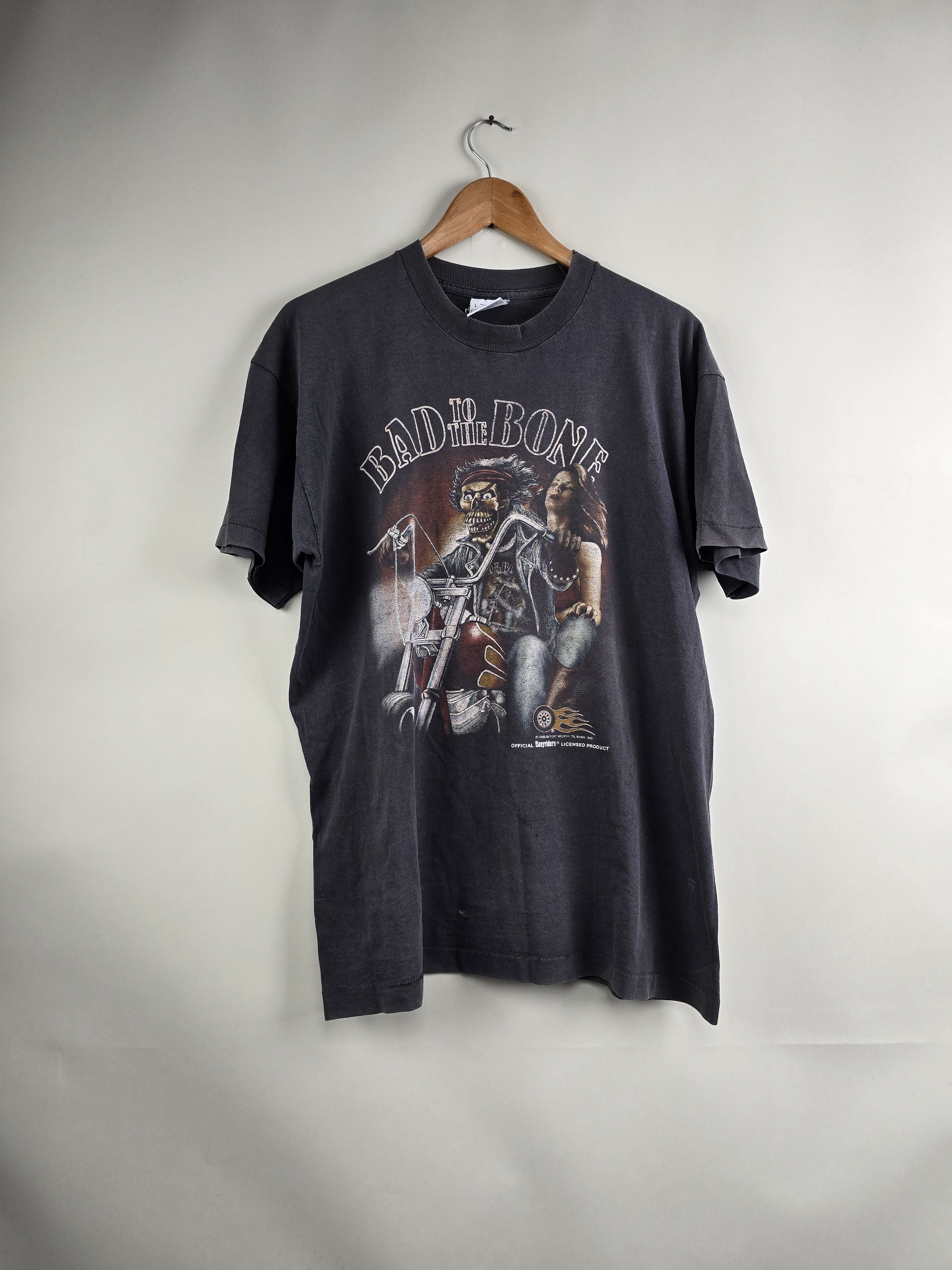 Harley Davidson Bad To The Bone Black Mens Shirt Size Large