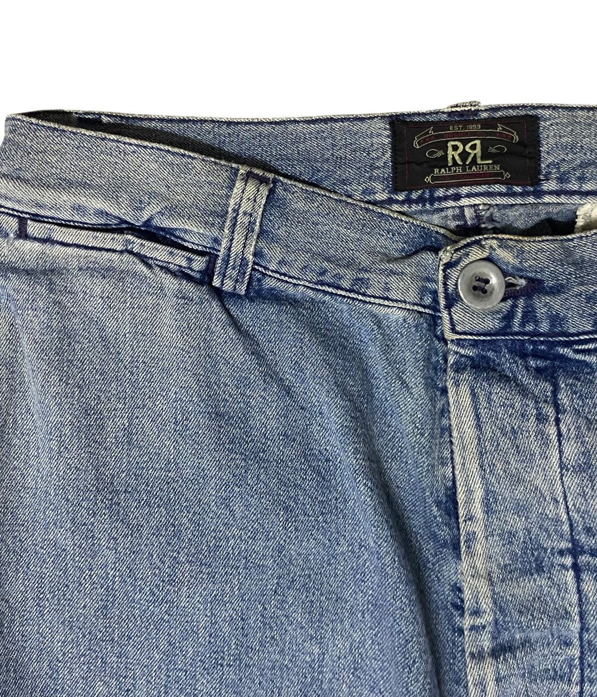 Japanese Brand Rare Vintage Ralph Lauren Double RR Made In Usa Jeans 1990s Size US 35 - 9 Thumbnail